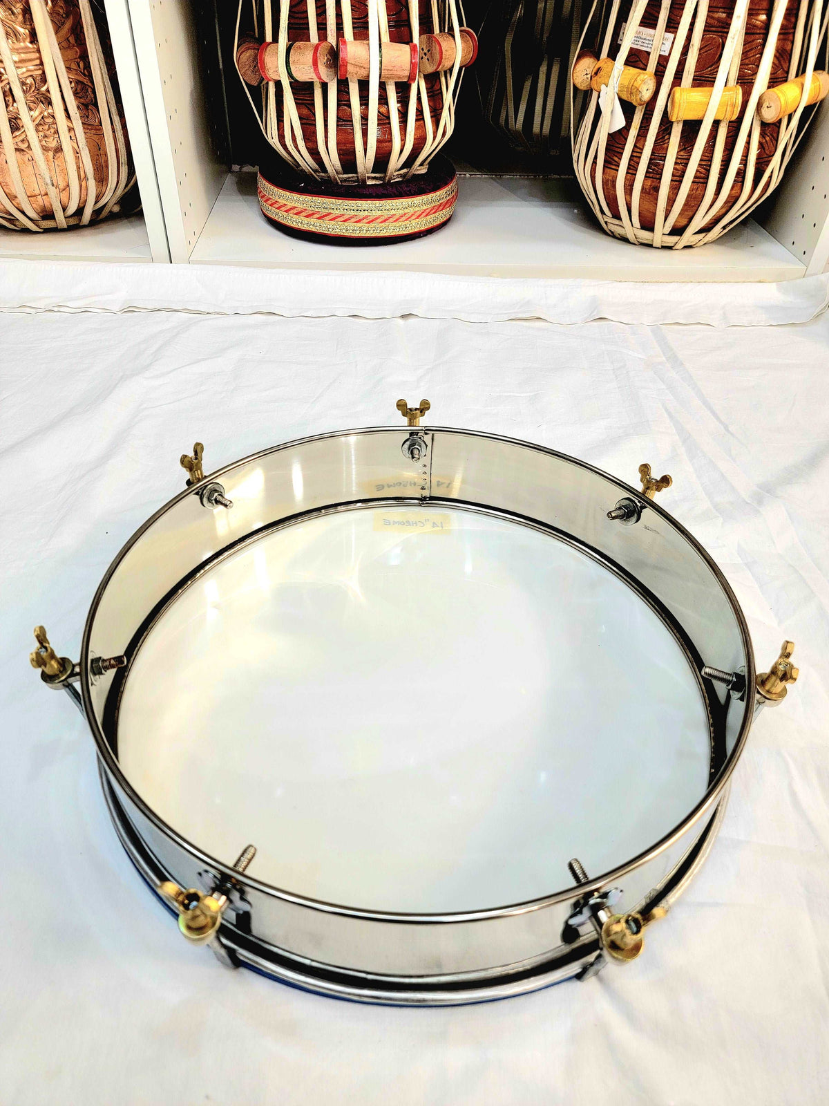 14" Tunable Chrome Daffli - Sangeet Store