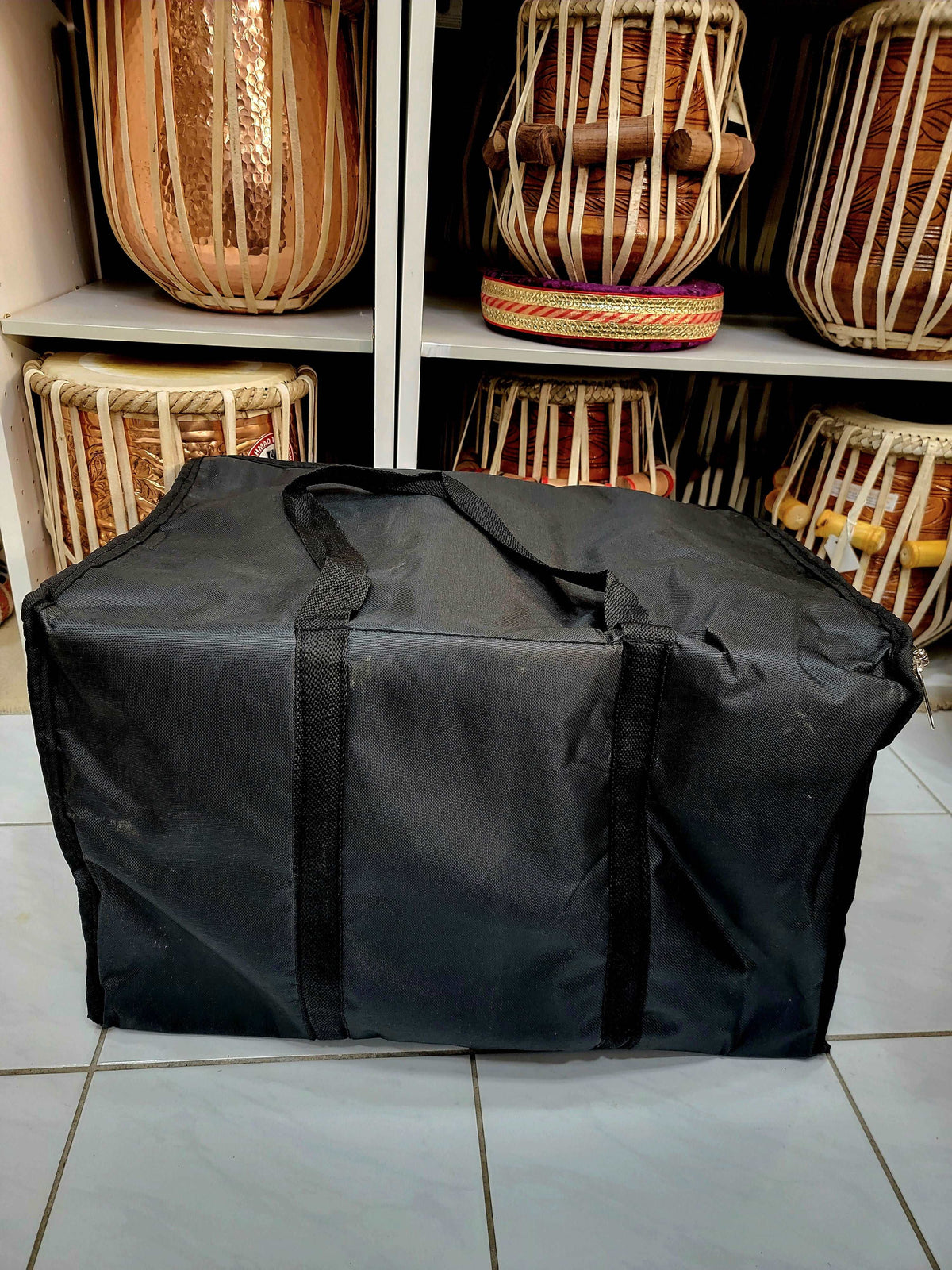 Black Interior Padded Harmonium Bag - Sangeet Store