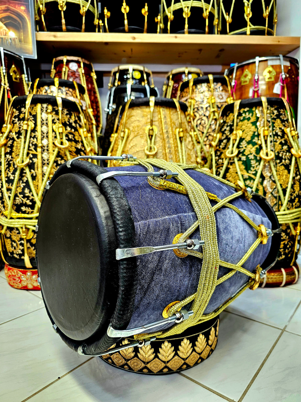 The Dark Knight's Resonance™ Batman-Inspired Dholak *Minor Cosmetic Blemishes *Dholki Toned