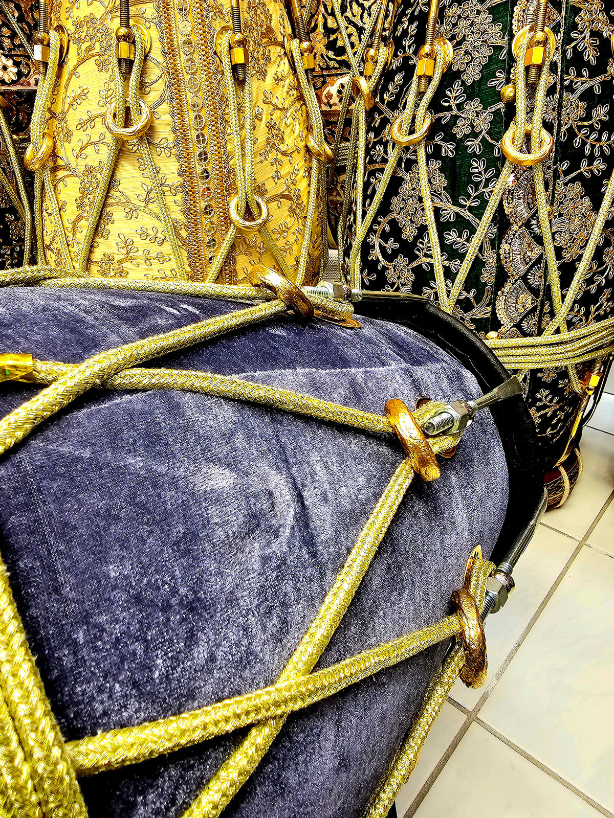 The Dark Knight's Resonance™ Batman-Inspired Dholak *Minor Cosmetic Blemishes *Dholki Toned