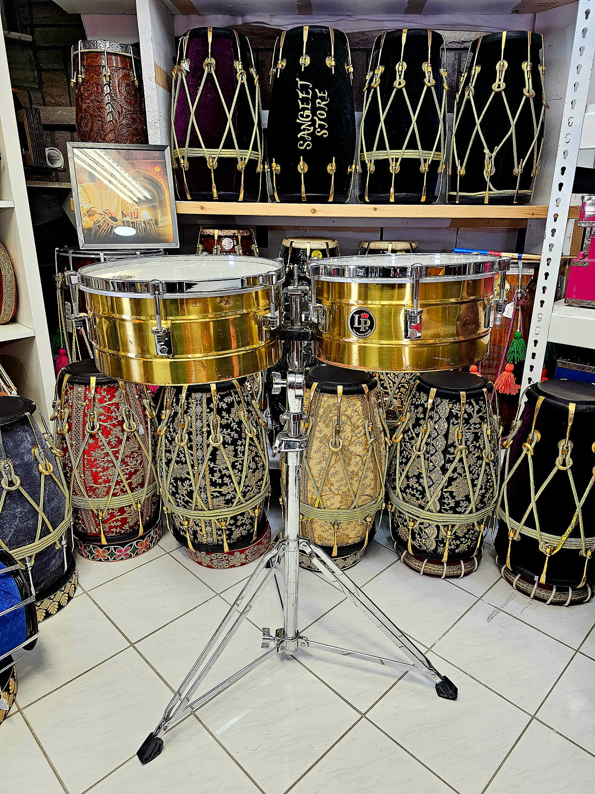 Radiant Rhythms: LP Golden Brass Timbales - Illuminate Your Percussive Performance