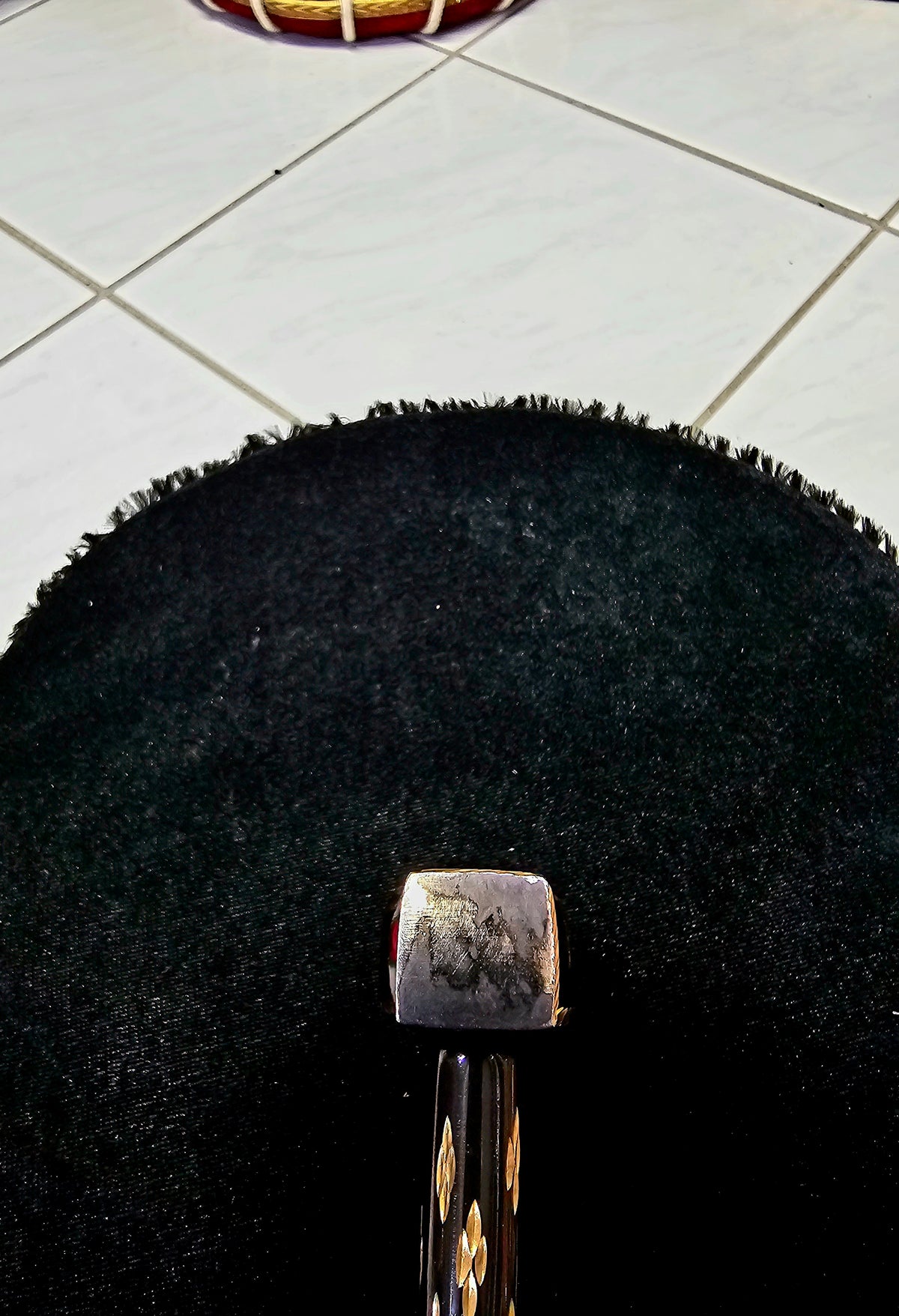 Onyx Opulence: Premium Black Tabla Hammer with Gold Accents - Sangeet Store