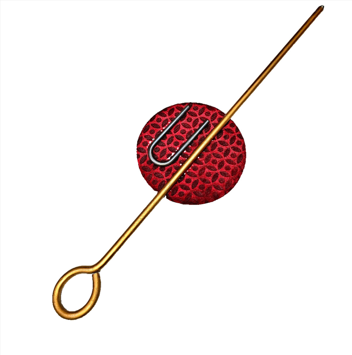 Golden Thunder: 38" Thicker Golden Brass Coated Steel Dandtaal