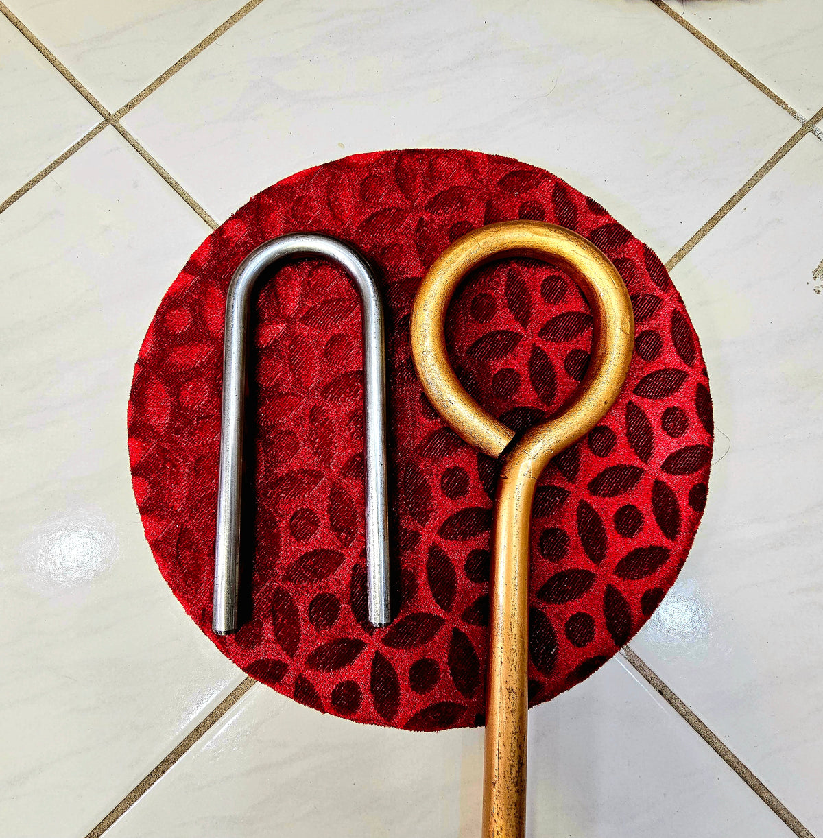 Golden Thunder: 38" Thicker Golden Brass Coated Steel Dandtaal