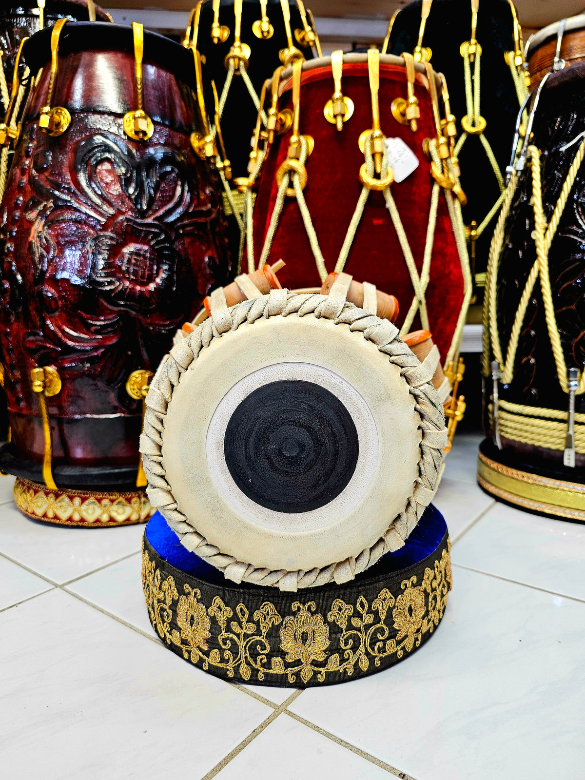 Crimson Harmonix: 5.75" D/D# Red Sheesham Tabla Dayan *Slight Ringing Sound