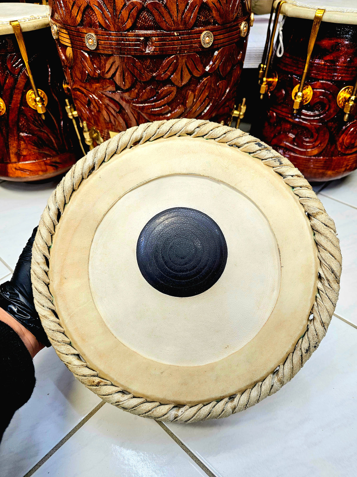 Iqbal 9.25" Bayan Skin - Sangeet Store