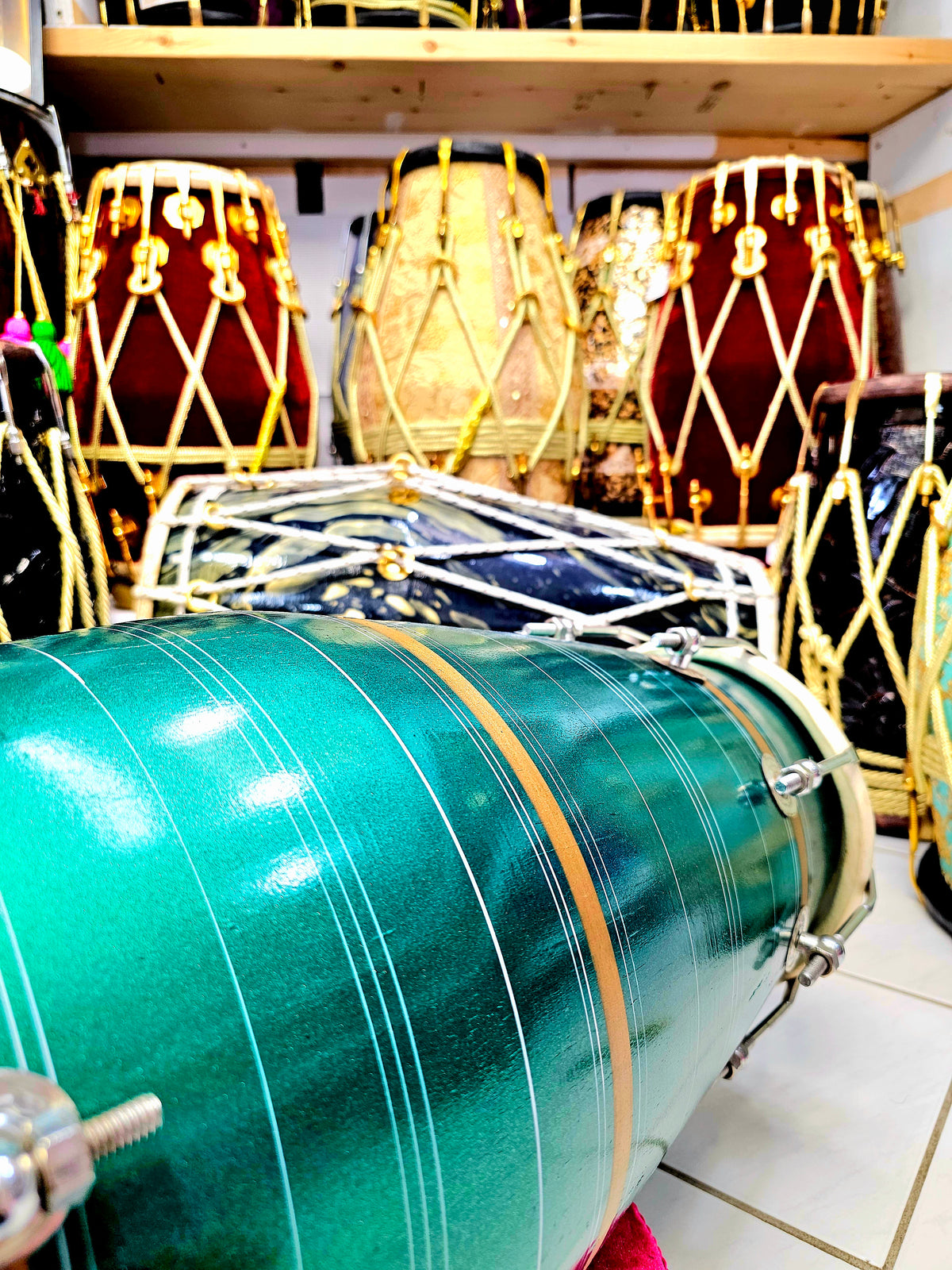 Emerald Bolt West Indian Dholak *Minor Cosmetic Defects*