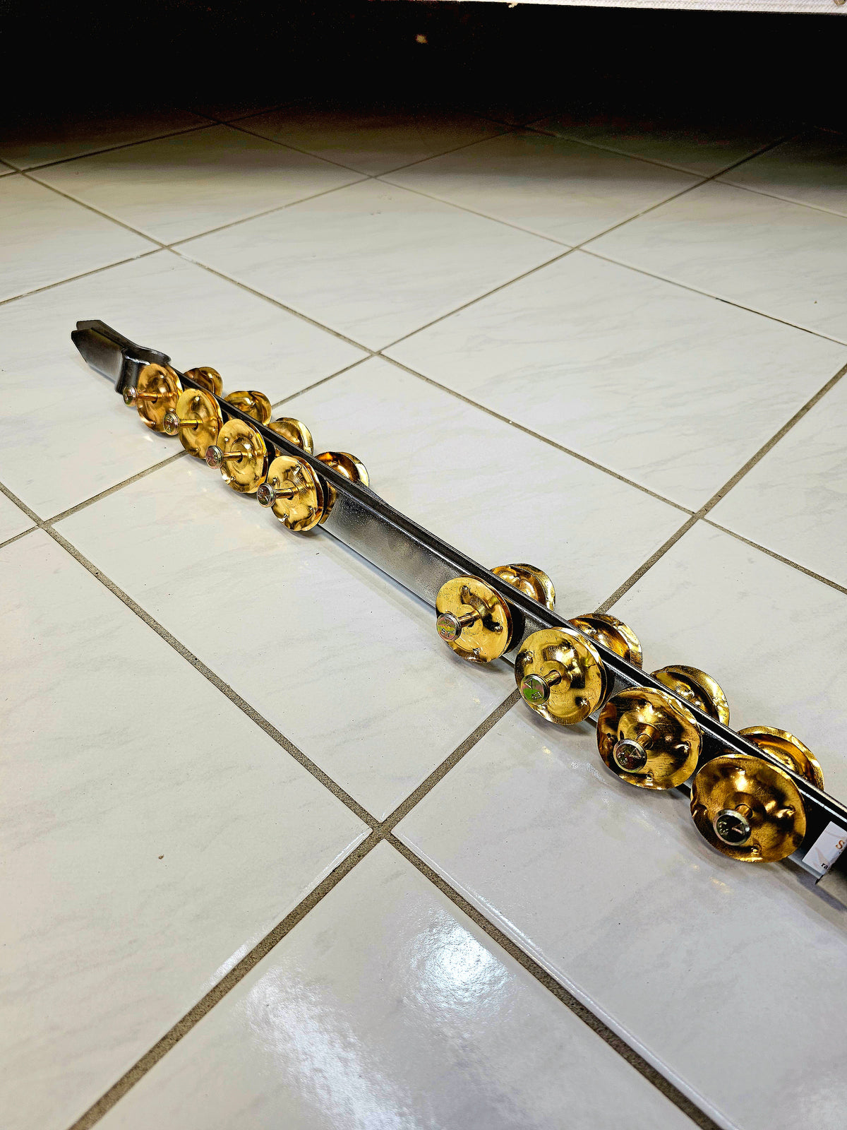 Dual-Tone Khartaal: Silver and Gold Harmony - Sangeet Store
