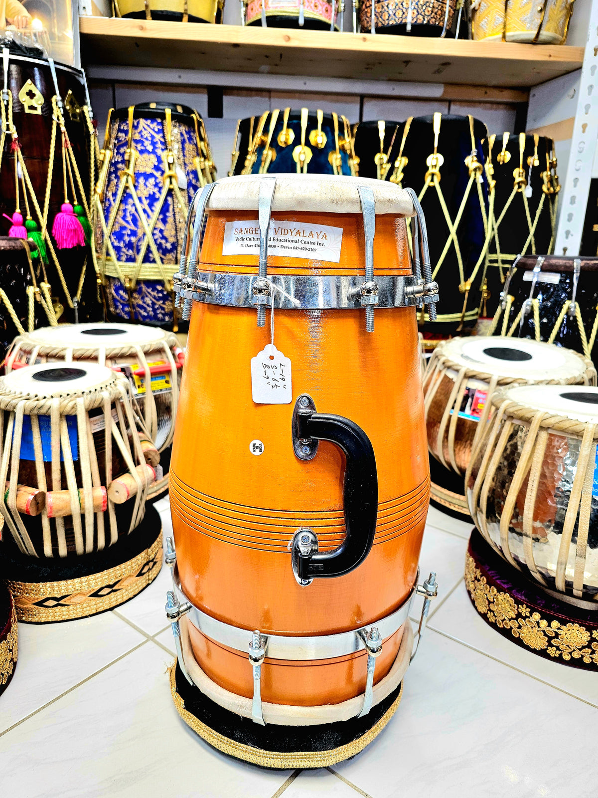 Custom Link for Anupam: Amberwood Rhythm Professional Red Sheesham Dholak