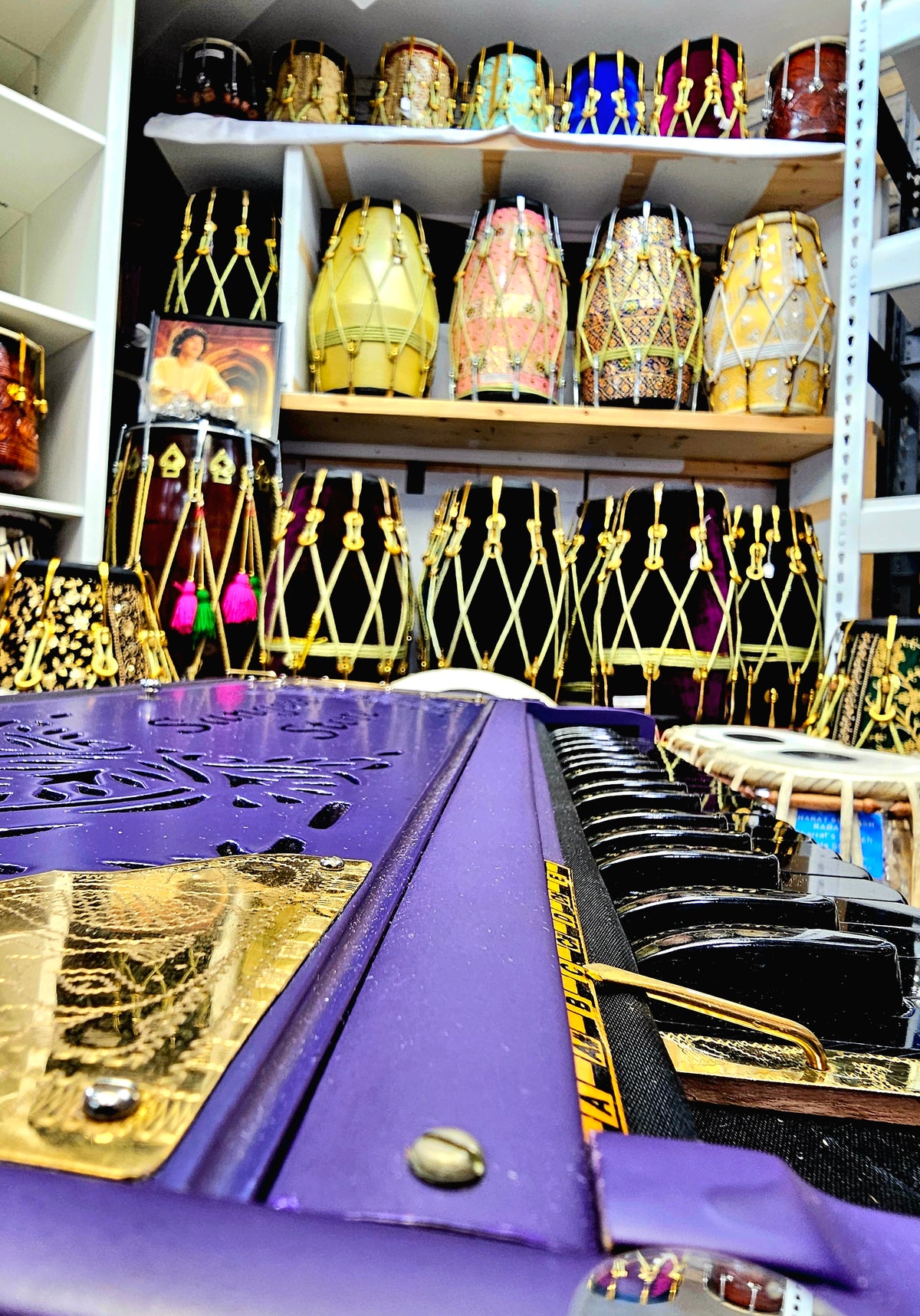 Royal Orchid Harmony: Matte Purple Sangeet Store 3 Reed BMF 9 Scale-Changer Harmonium with Ebony Keys *Very Minor Cosmetic Defects*
