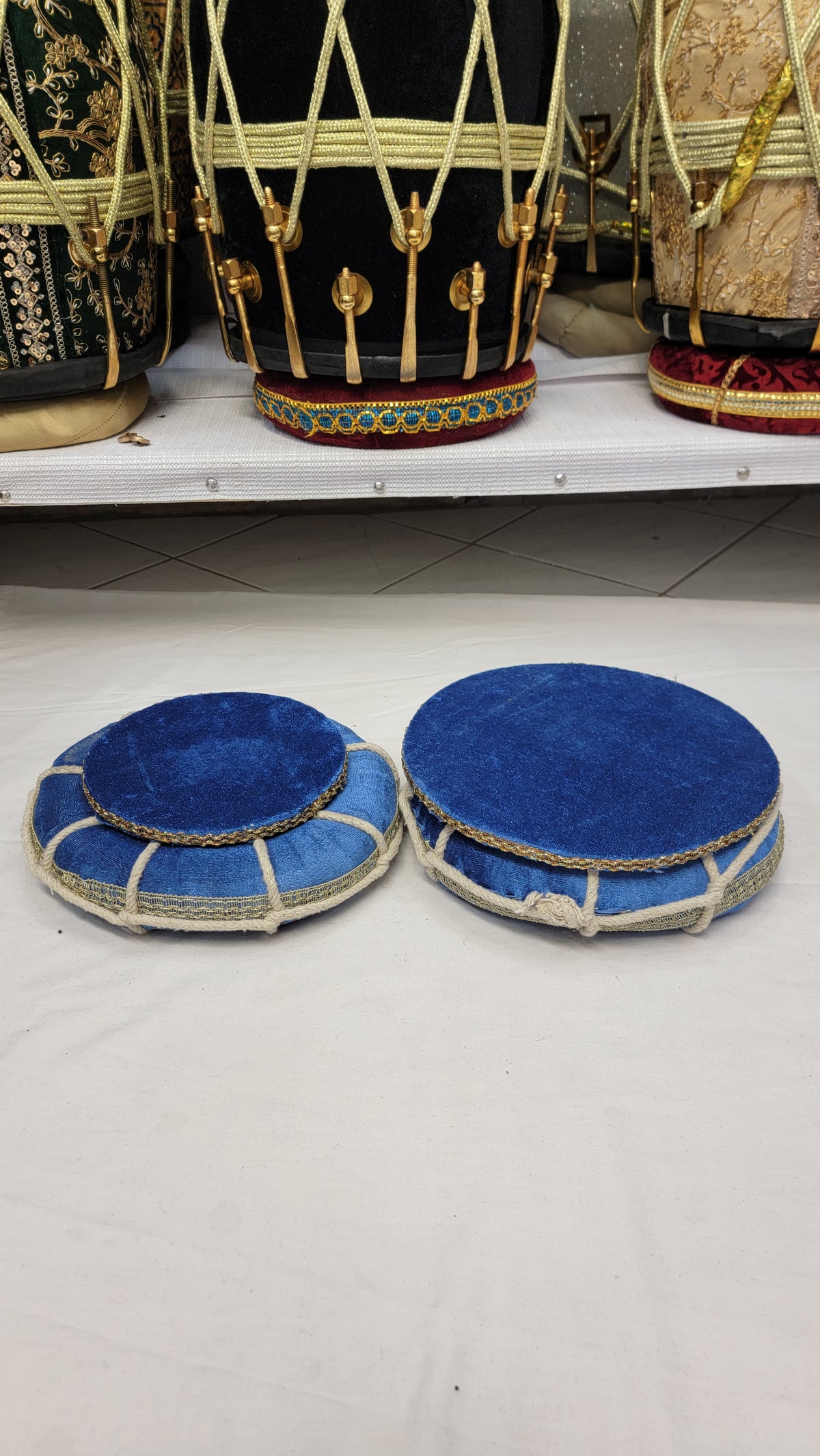 Cobalt Tabla Rings – Blue (Basic Set with Minor Cosmetic Defects) - Sangeet Store