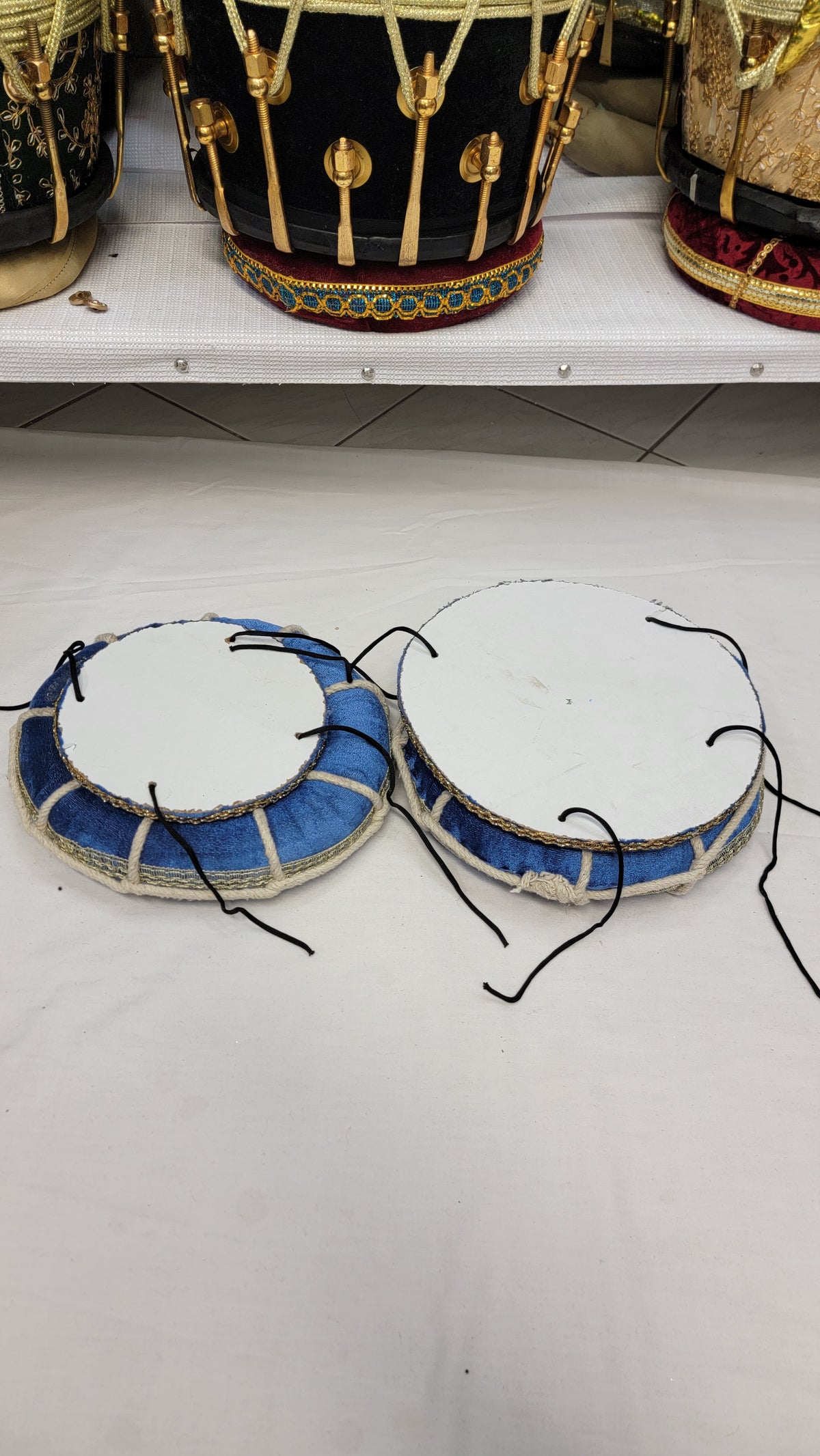 Cobalt Tabla Rings – Blue (Basic Set with Minor Cosmetic Defects) - Sangeet Store