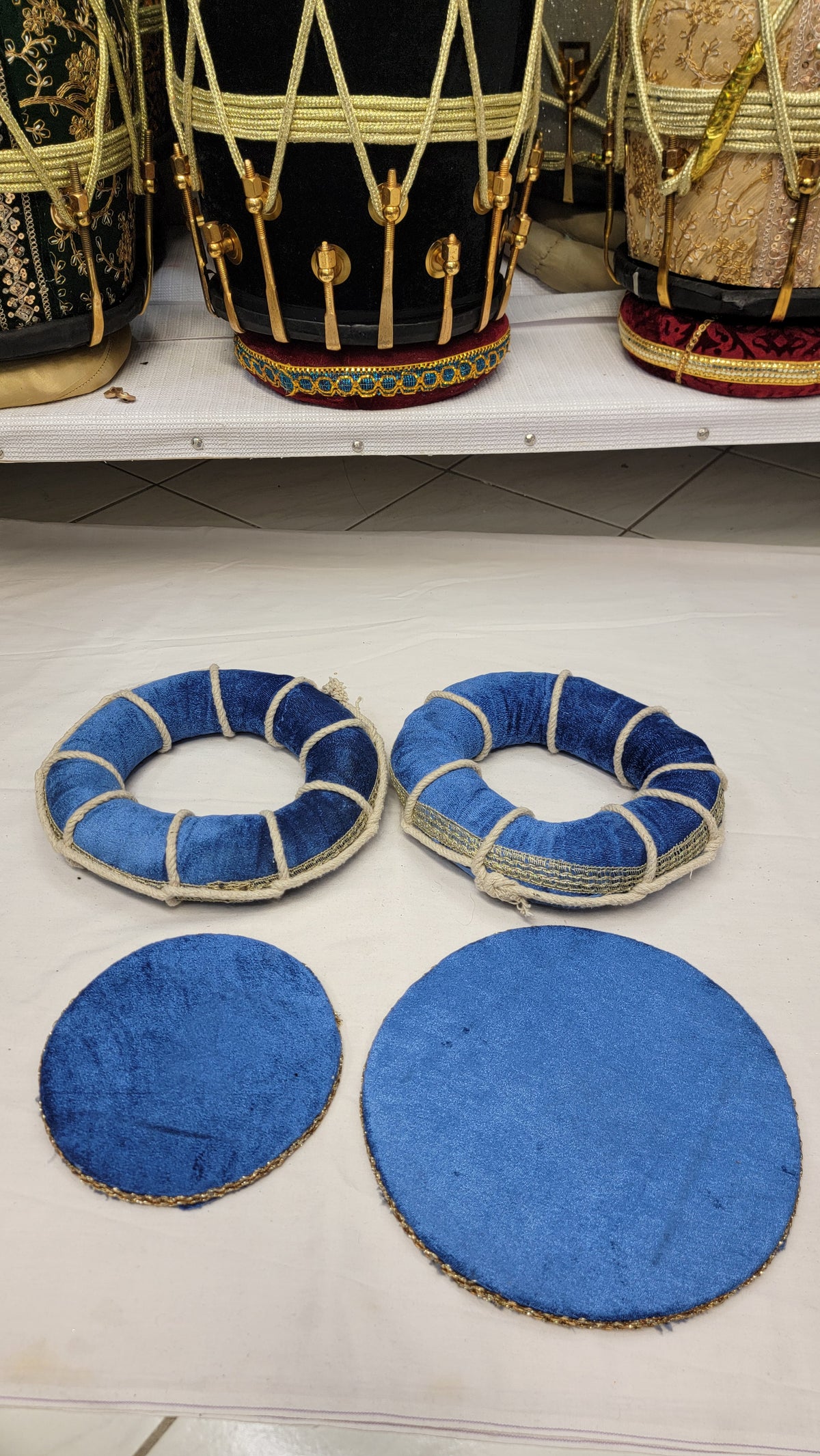 Cobalt Tabla Rings – Blue (Basic Set with Minor Cosmetic Defects) - Sangeet Store
