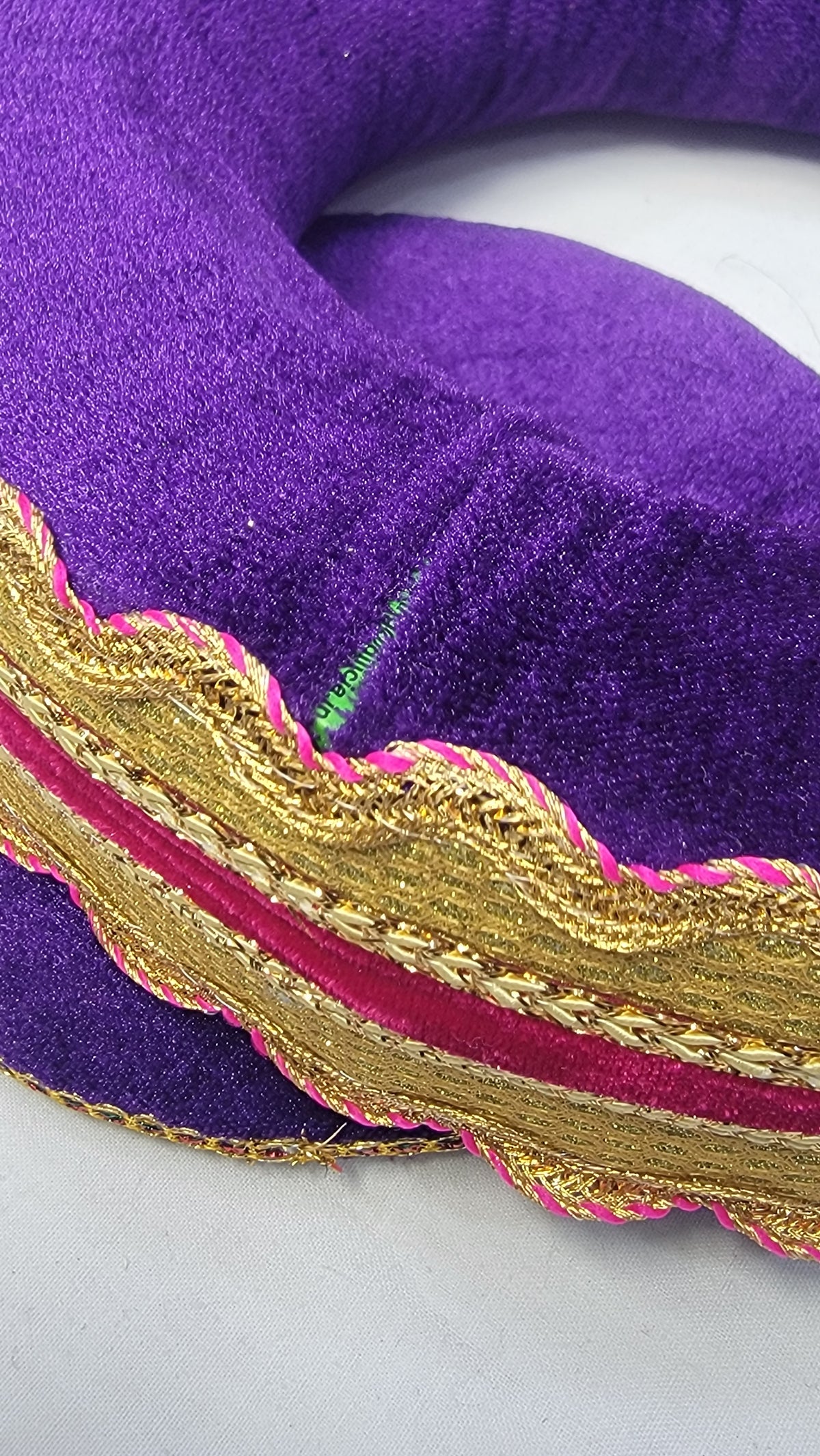Orchid Aura Tabla Rings Set – Purple with Gold & Pink (Minor Cosmetic Defects) - Sangeet Store