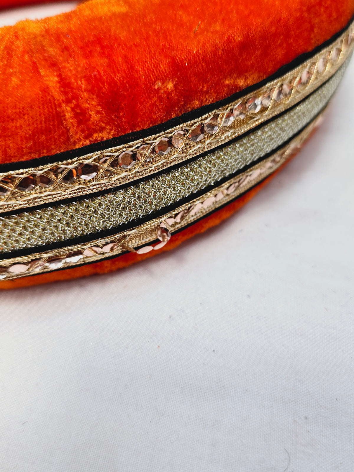 Golden Blaze Tabla Rings – Premium Orange (Minor Cosmetic Defects) - Sangeet Store