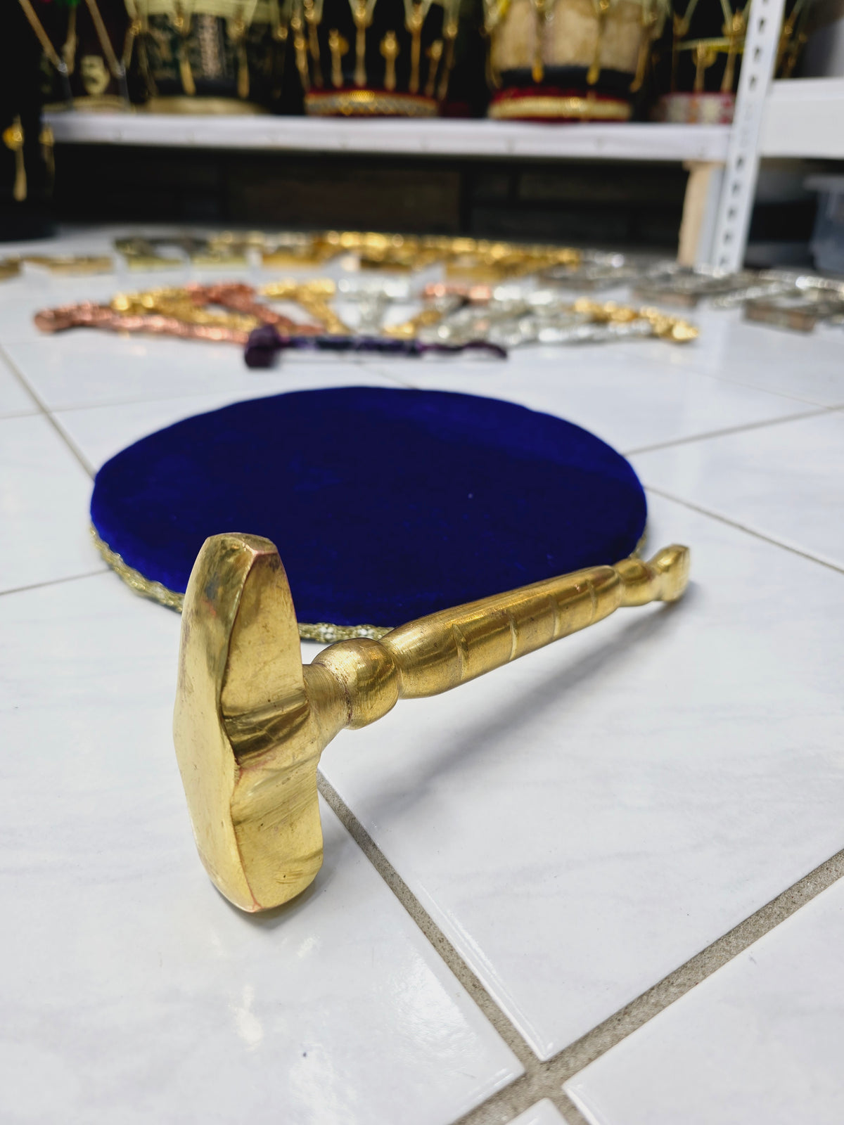 Aurora Gold Tabla Hammer – Curved Precision - Sangeet Store