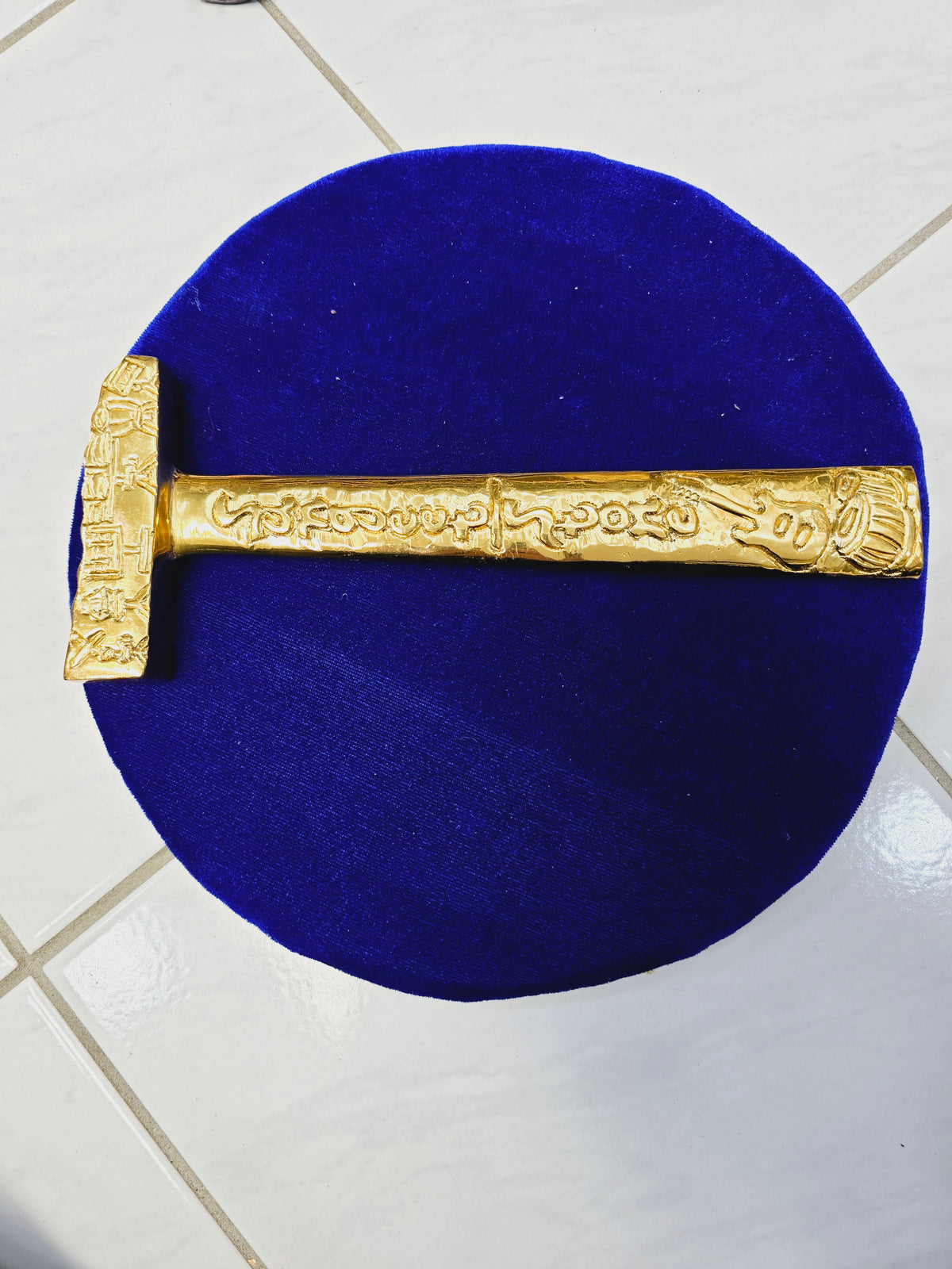 Golden Harmony Tabla Hammer – Engraved Guitar & Tabla Design - Sangeet Store