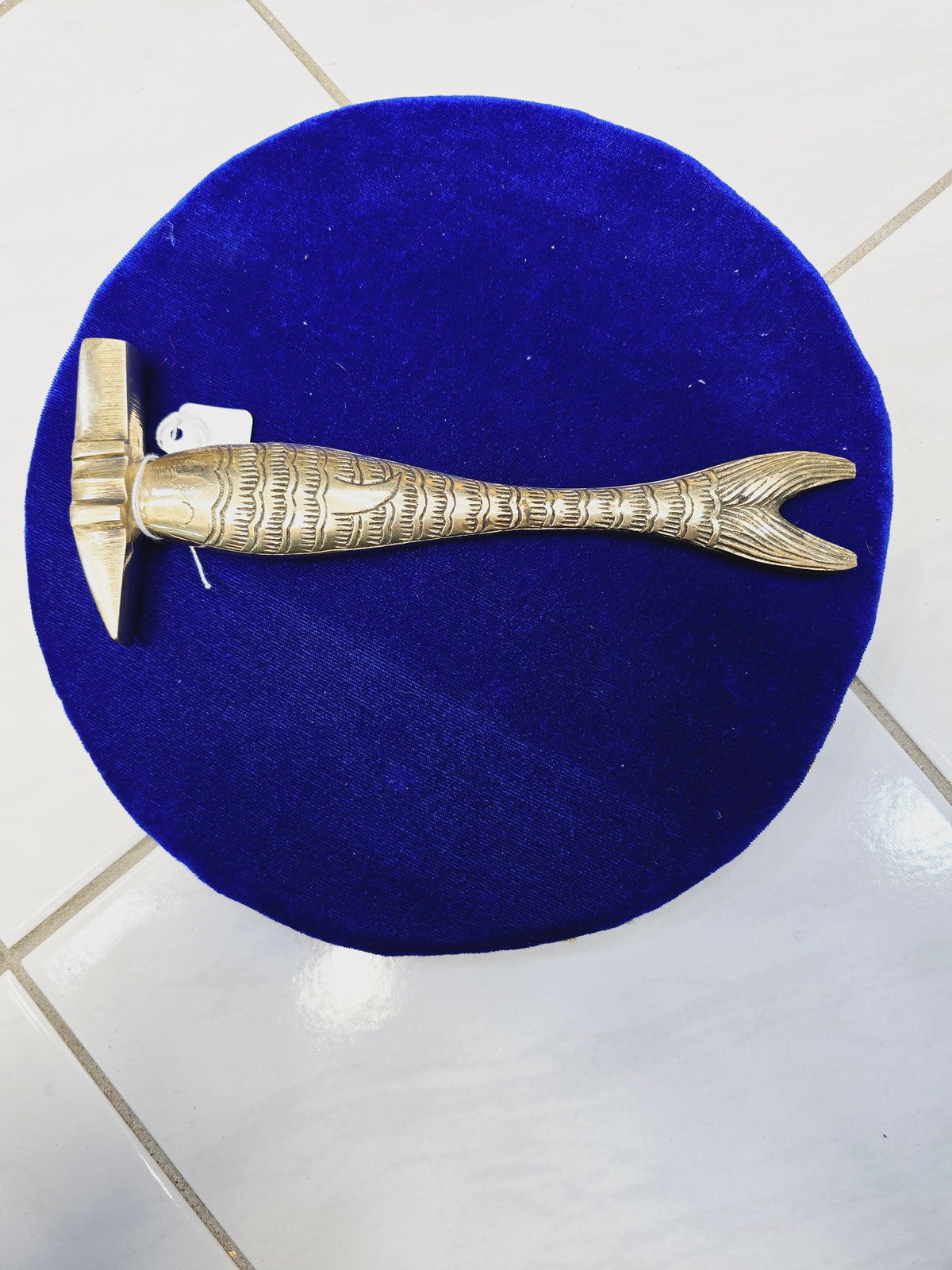 Golden Tide Tabla Hammer – Bright Gold & Black Fish Design - Sangeet Store