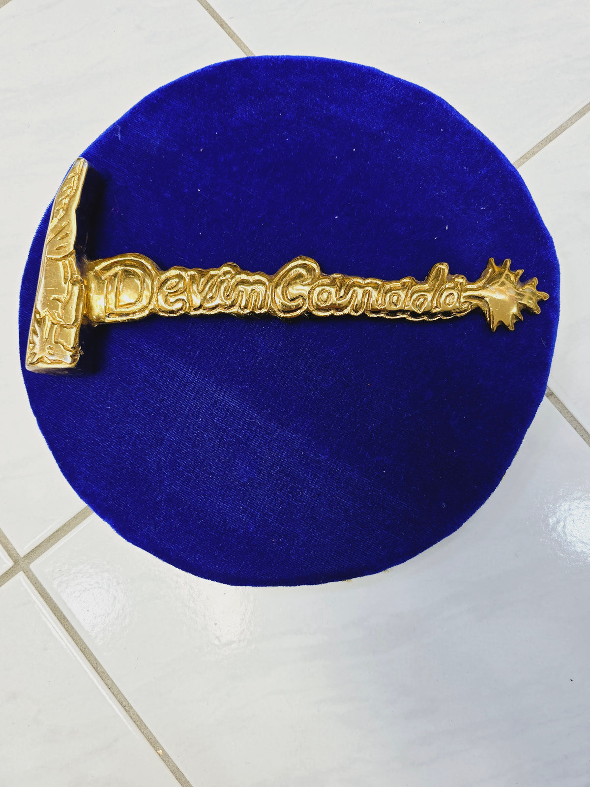 Golden Majesty Tabla Hammer – Devin Canada Engraving - Sangeet Store