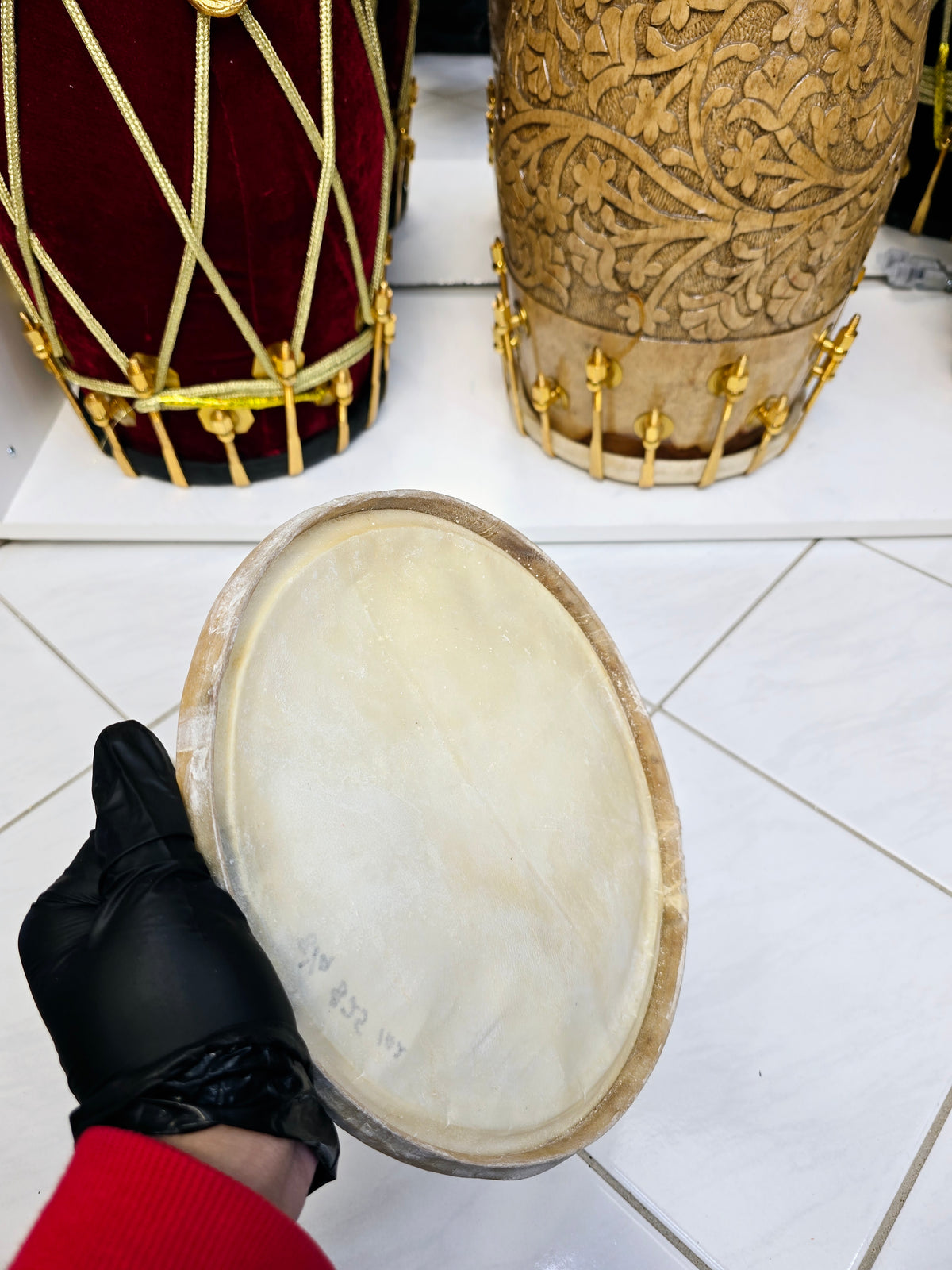 Standard 8.25" Dholak Bass Skin - Sangeet Store