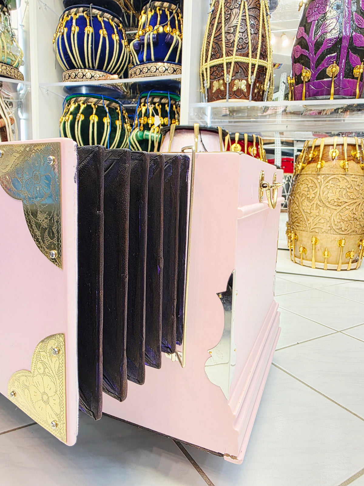 Rosé Aura – Custom Matte Pink 5-Scale Changer Harmonium - Sangeet Store