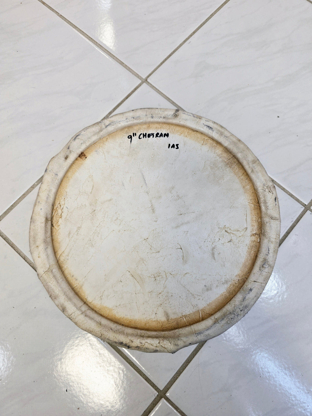 Concert Quality 9" Chetram Gill Dholak Bass Skin - Sangeet Store
