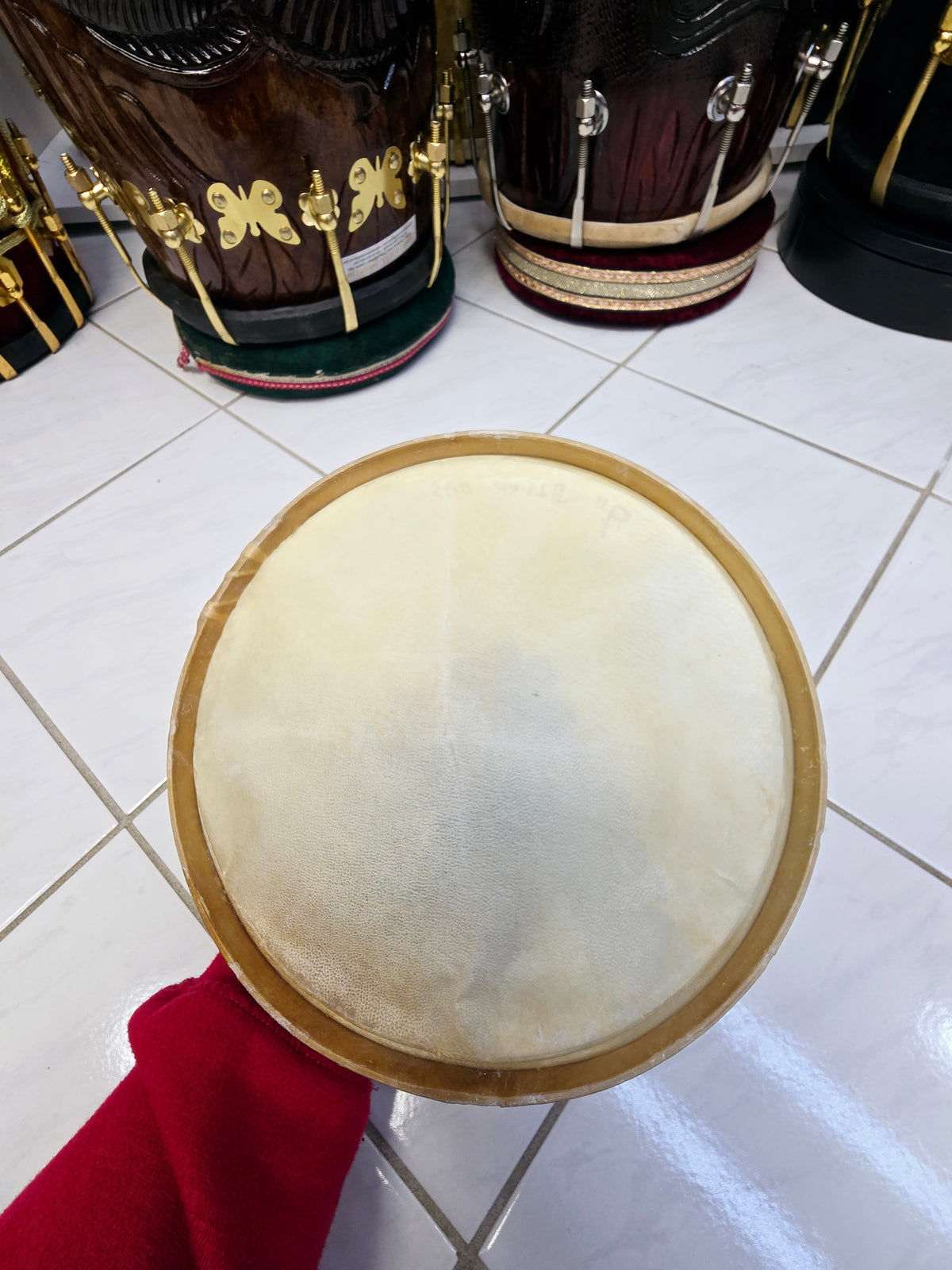 Standard 9" Dholak Bass Skin - Sangeet Store