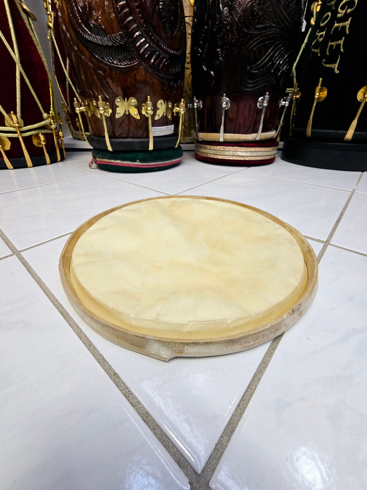 Standard 9.25" Dholak Bass Skin - Sangeet Store