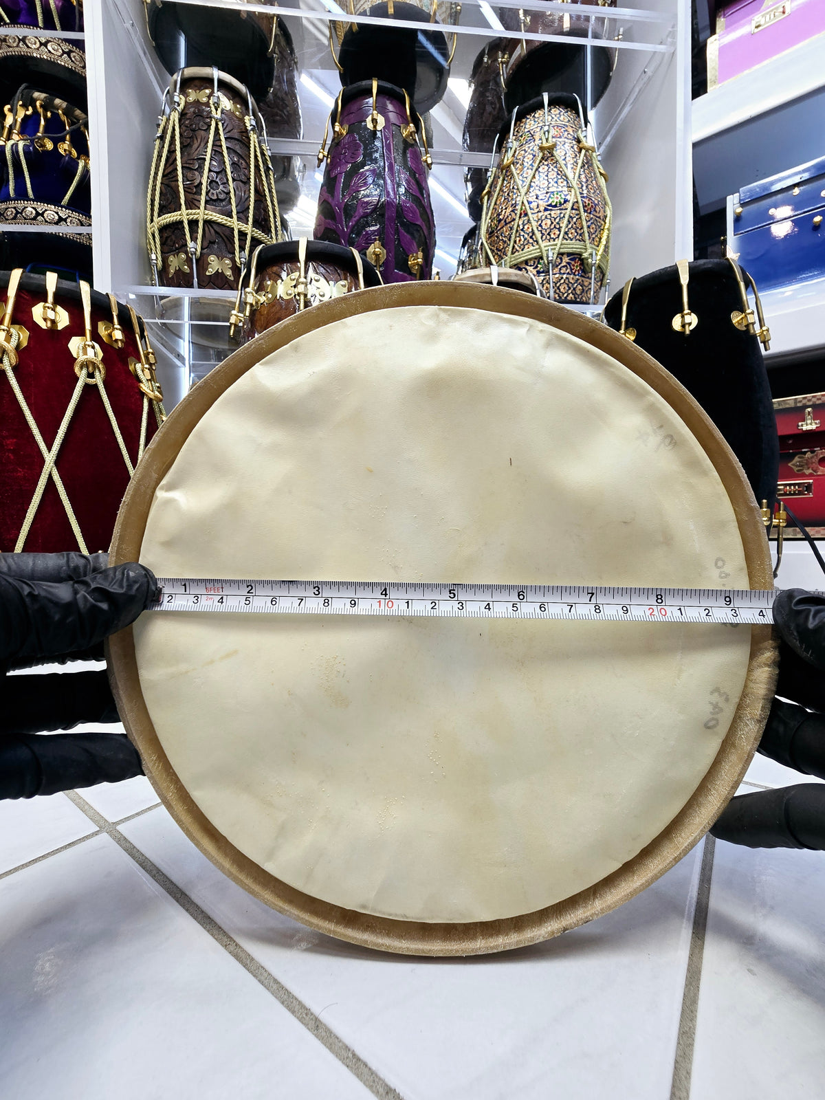 Standard 9.25" Dholak Bass Skin - Sangeet Store