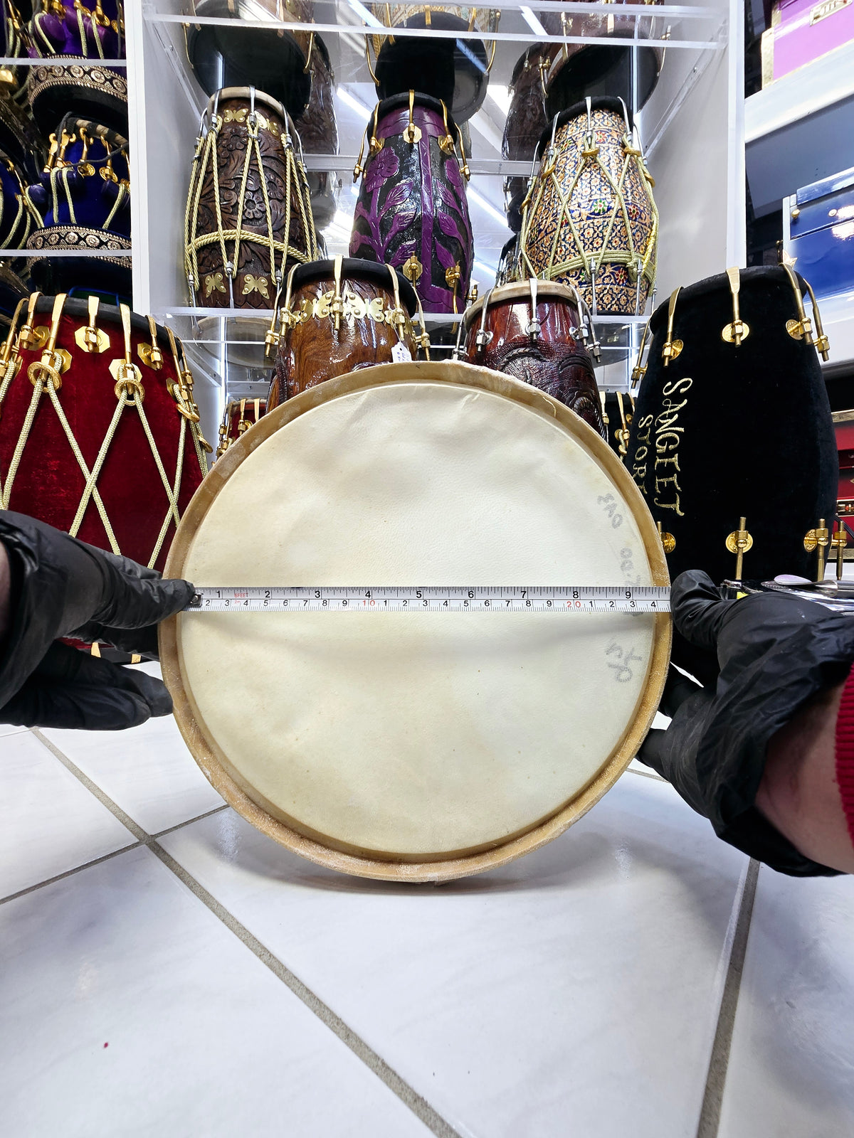 Standard 9.5" Dholak Bass Skin - Sangeet Store