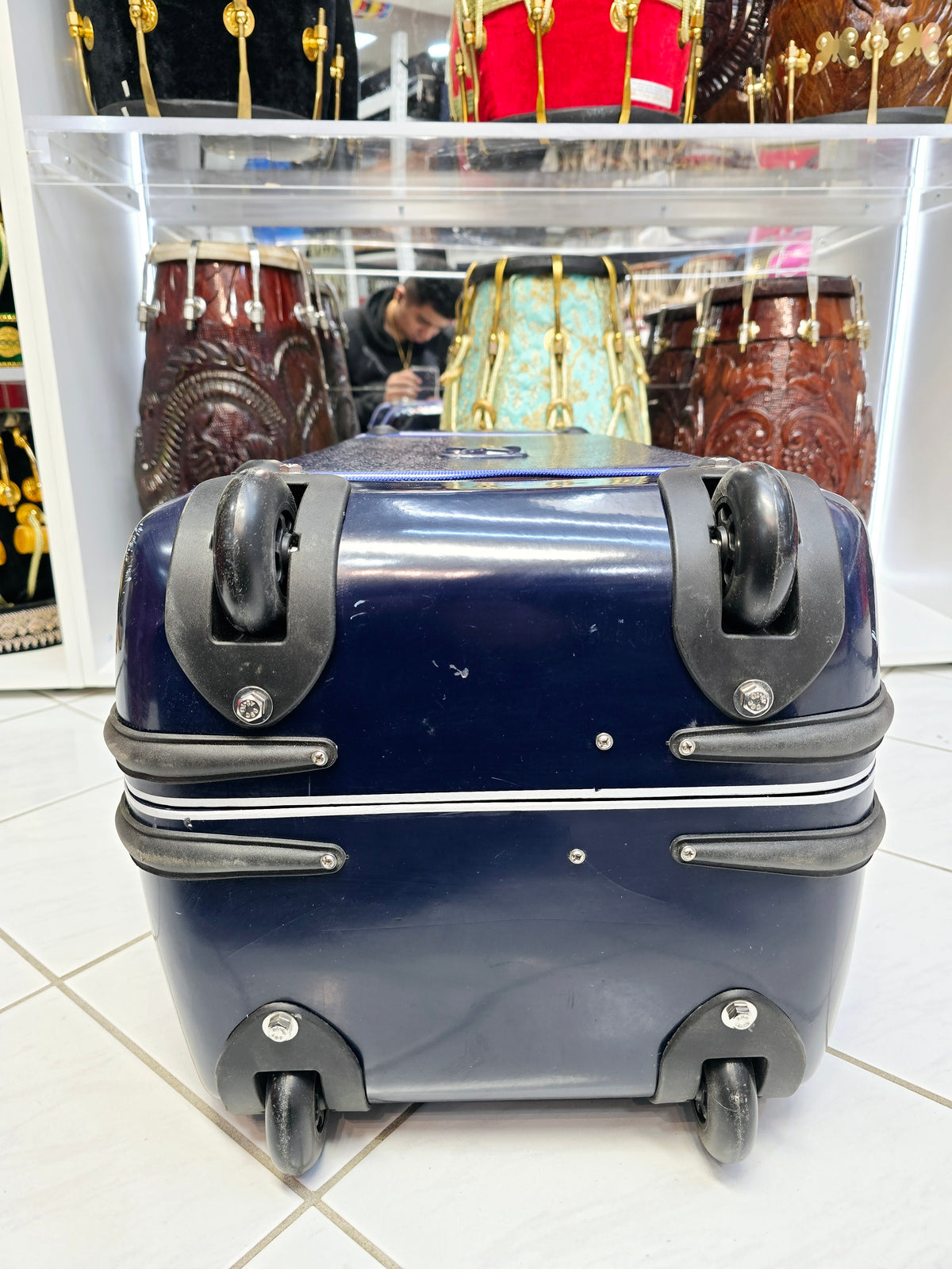 Sapphire Guardian Standard Tabla Case – Dual Locks, Buckles & Dual Handles *Minor Cosmetic Defects* - Sangeet Store