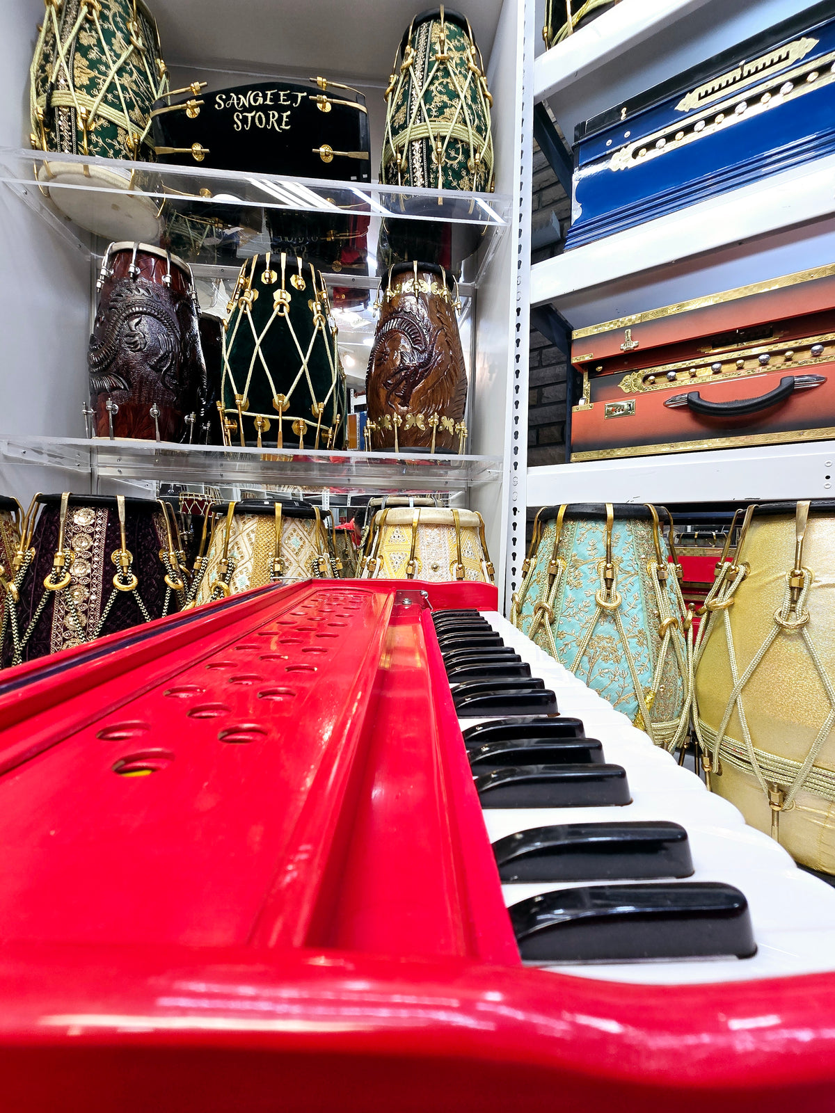 Ruby Param Traveller Harmonium – 2-Reed, Coupler (Minor Cosmetic Defects)