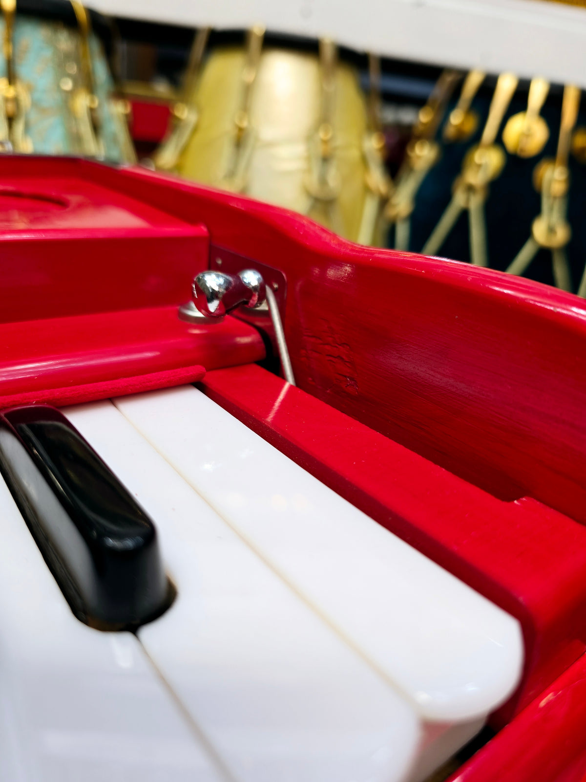 Ruby Param Traveller Harmonium – 2-Reed, Coupler (Minor Cosmetic Defects)