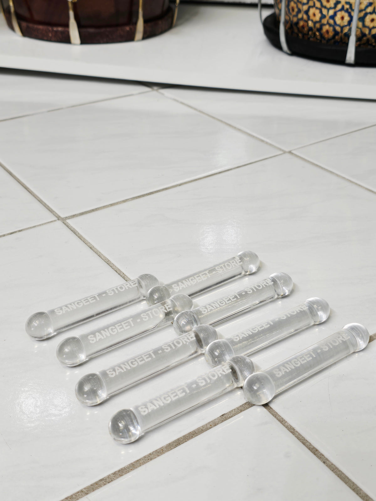 Clear Bayan Ghattas (8 Piece Set) - Sangeet Store