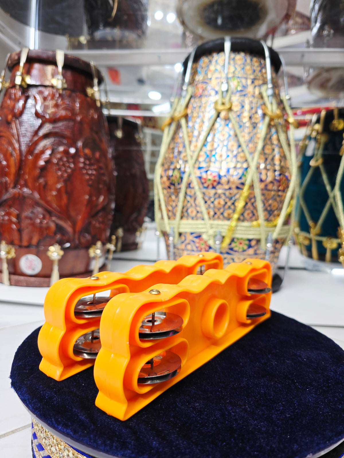 Sur Saanjh – Light Orange Devotional Hand Khartaal