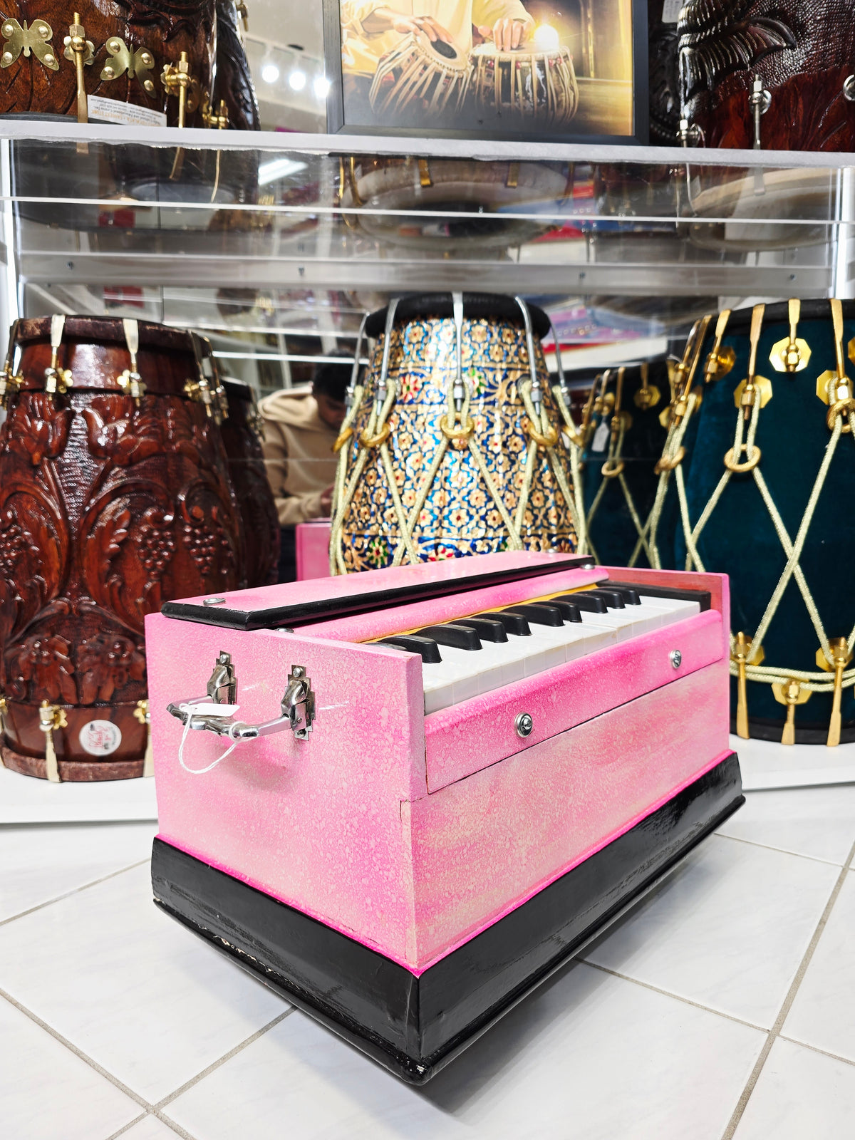 Rose Blush Serenade: Pink Toddler Harmonium *Cosmetic Defects* - Sangeet Store