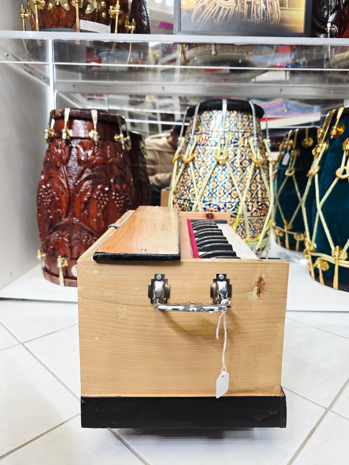 Tiny Virtuoso: Traditional Playable Wooden Toddler Harmonium *Minor Cosmetic Defects + Space between keys* - Sangeet Store