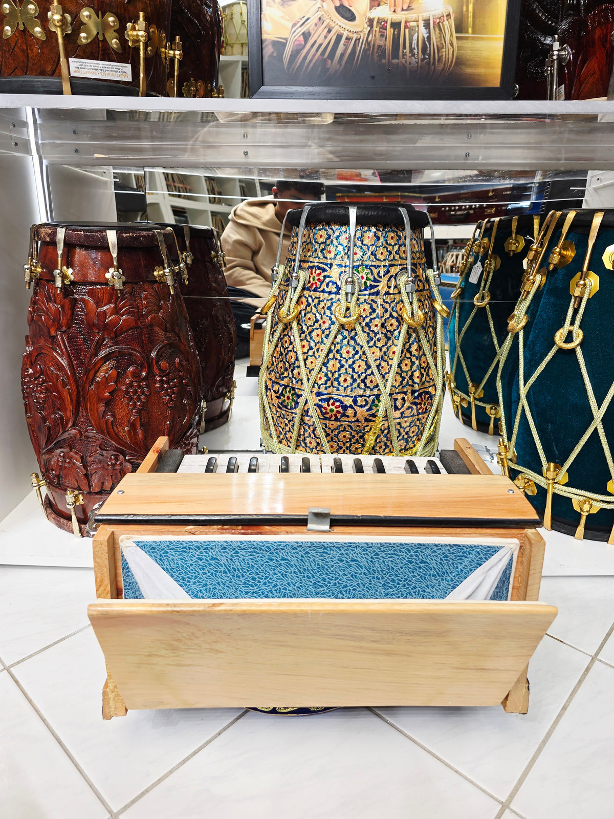 Tiny Virtuoso: Traditional Playable Wooden Toddler Harmonium *Minor Cosmetic Defects + Space between keys* - Sangeet Store