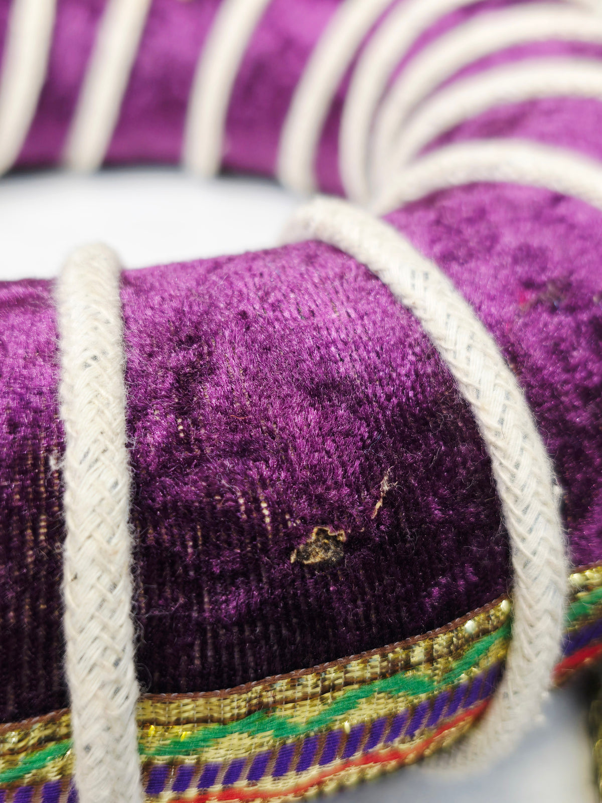 Raag Myst – Purple Velvet Tabla Ring & Cover Set (Minor Cosmetic Defects) - Sangeet Store