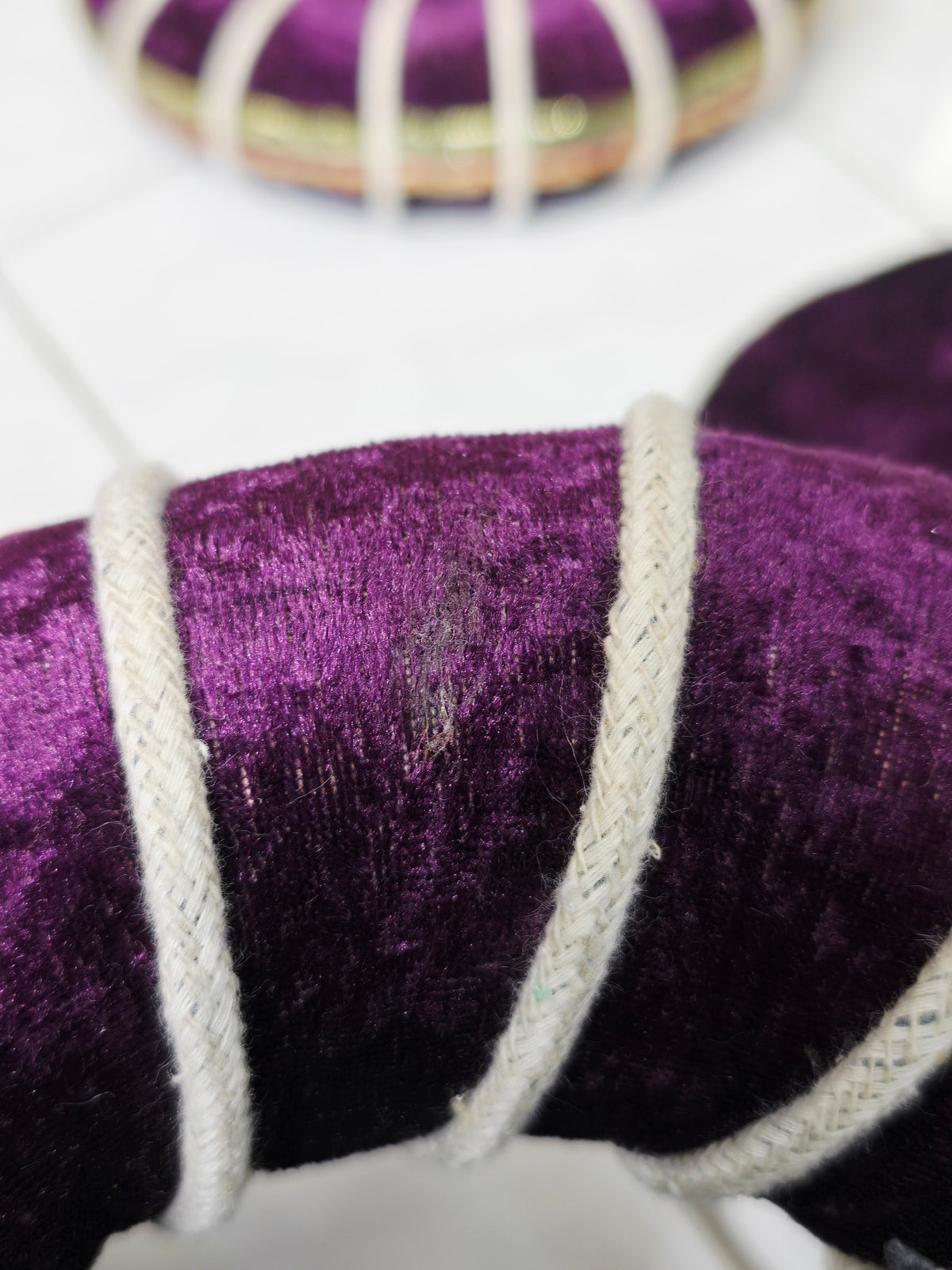 Raag Myst – Purple Velvet Tabla Ring & Cover Set (Minor Cosmetic Defects) - Sangeet Store