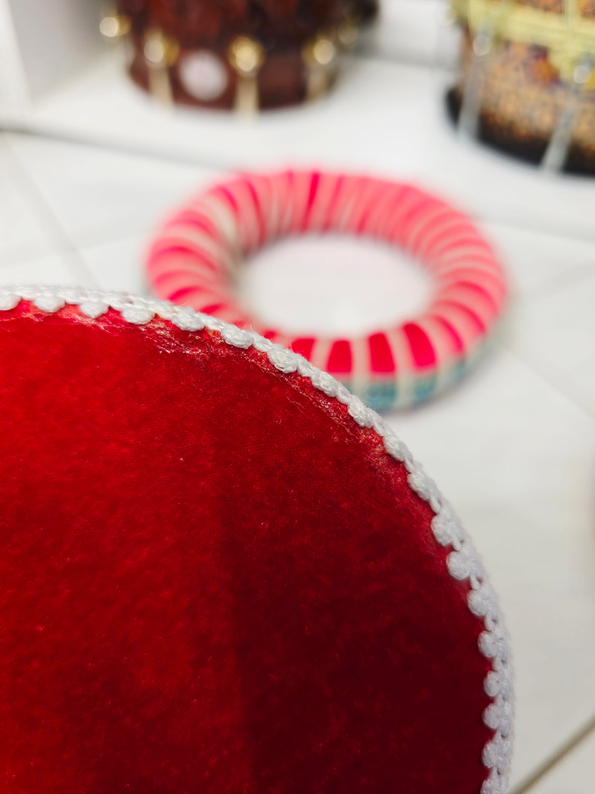 LalGoonj – Bright Red Tabla Ring & Cover Set (Minor Cosmetic Defects) - Sangeet Store
