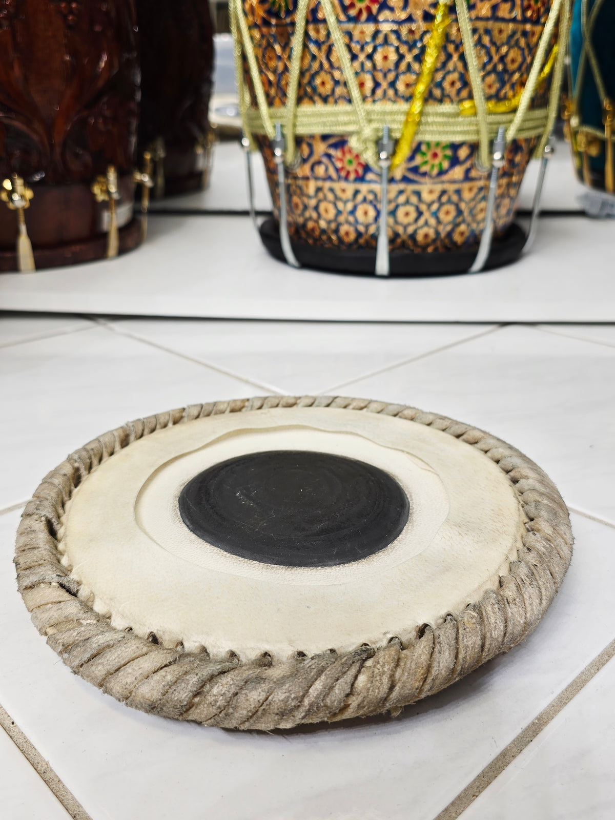 Bharat Kakade: 7.25" Low Octave D# Dayan Skin - Sangeet Store