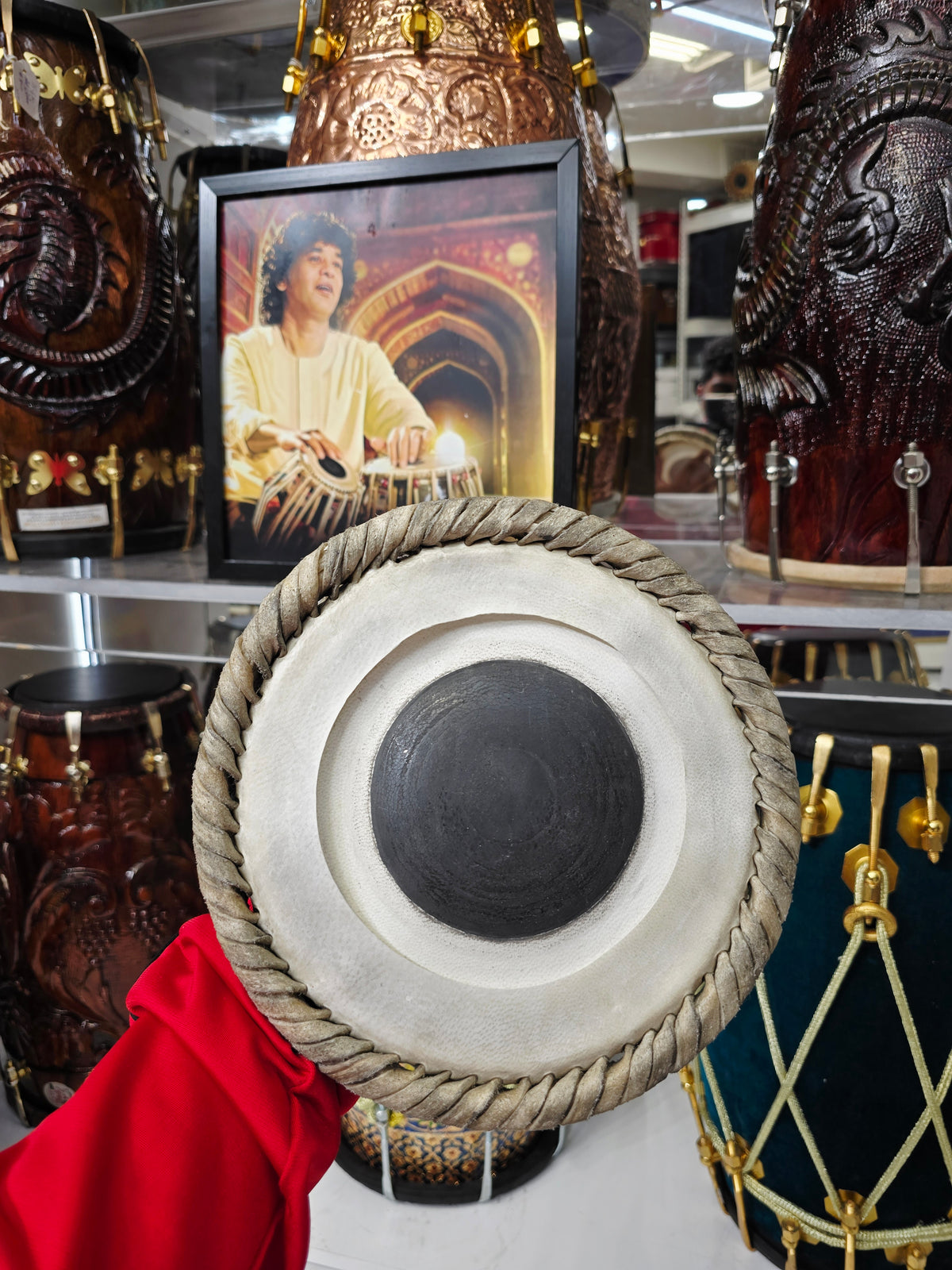 Bharat Kakade: 7.25" Low Octave D# Dayan Skin - Sangeet Store