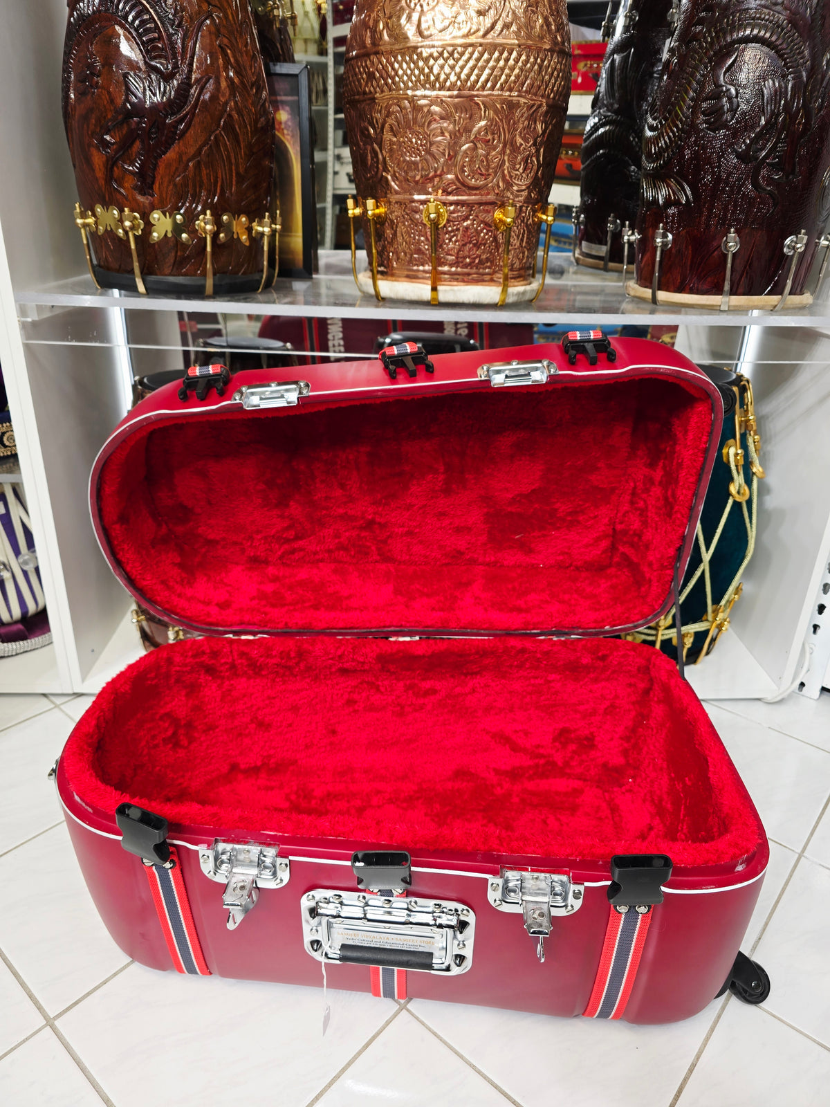 Red Rocket: Tabla/Dholak Travel Case (Minor Cosmetic Defects) - Sangeet Store