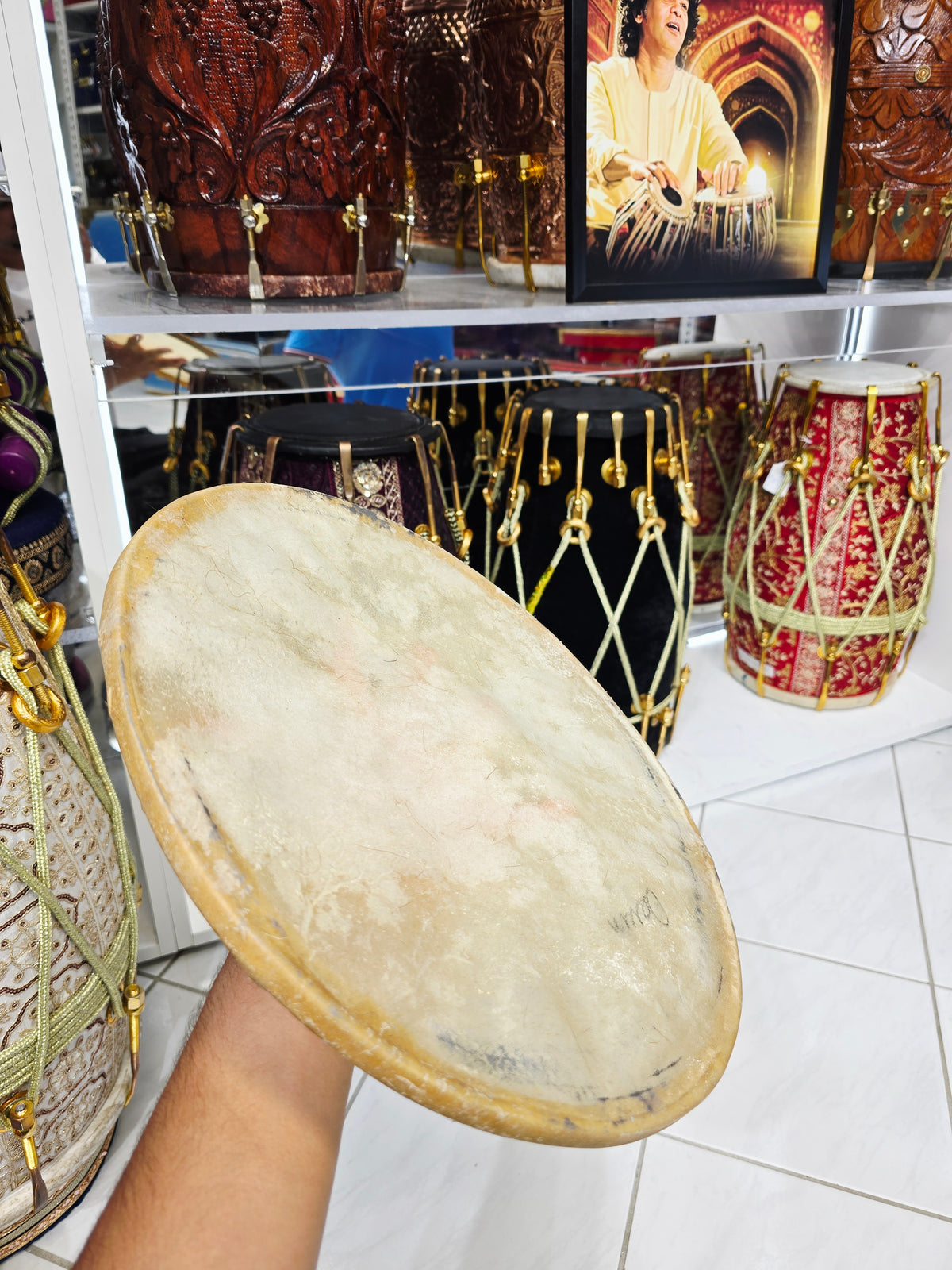 Thunderhead – 12.75" Dhol Bass Skin (Minor Cosmetic Blemishes) - Sangeet Store