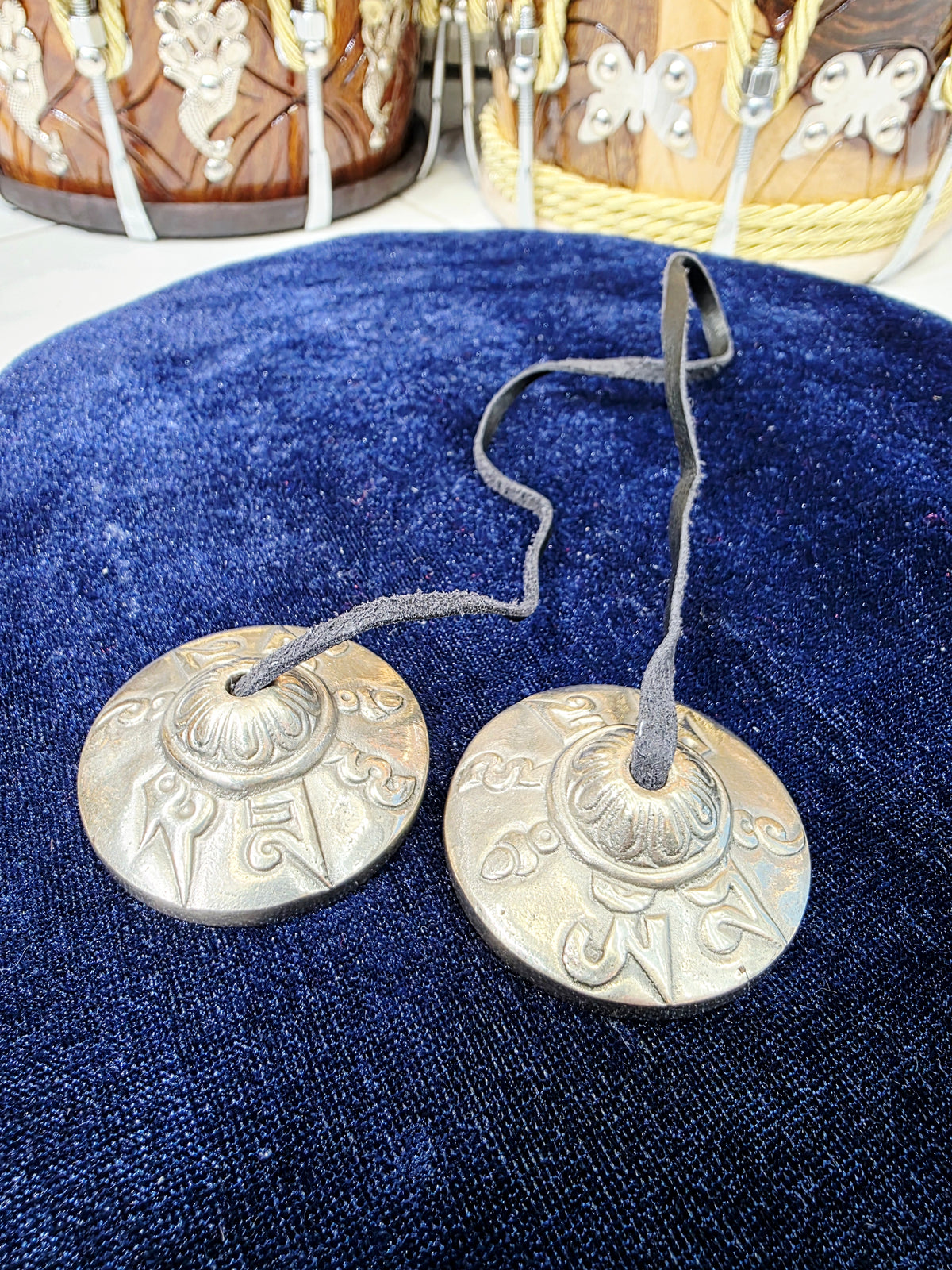 Divya Naad Mini Encarved Majeera - Sangeet Store