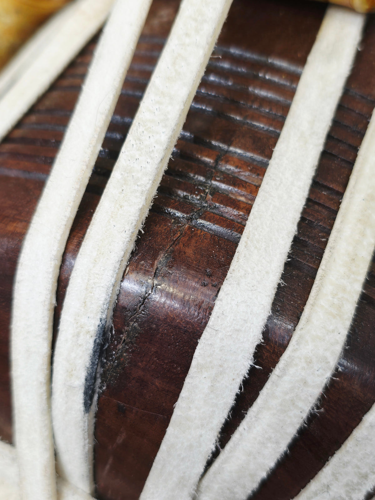 Sharif Riyaz — 6.5" C#/D Red Sheesham Dayan | Large Size Practice Tabla (Mediocre Sound) *Minor Cosmetic External Crack