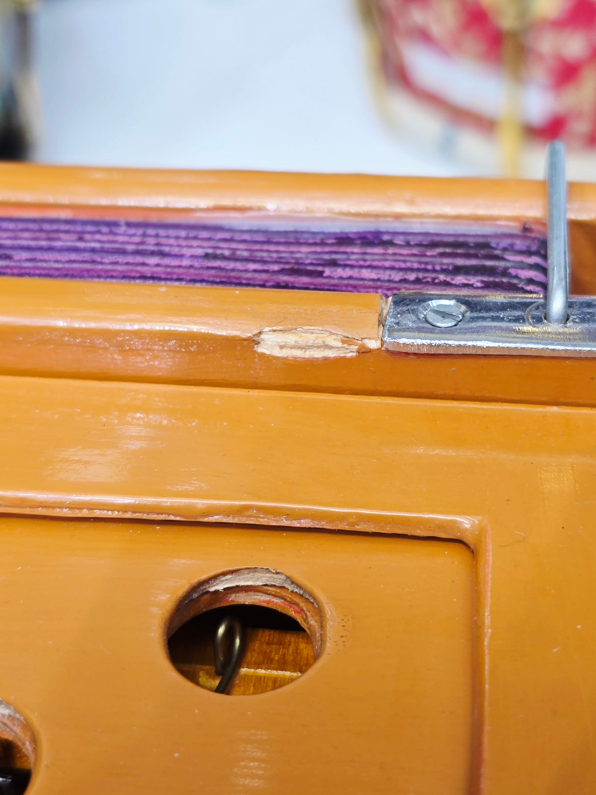 Saffron Symphony: Compact Orange 32 Key Semi-Pro Boxed Harmonium with Coupler (Without Stoppers) *Very Minor Cosmetic Blemishes