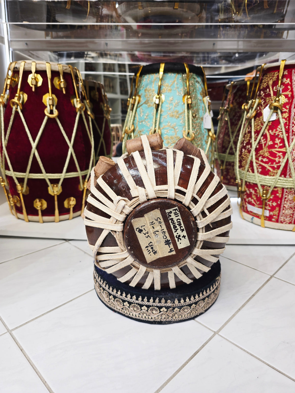 Ragaant Jori | 7.5" C/C# Red Sheesham Dayan – Slightly Mediocre Sound