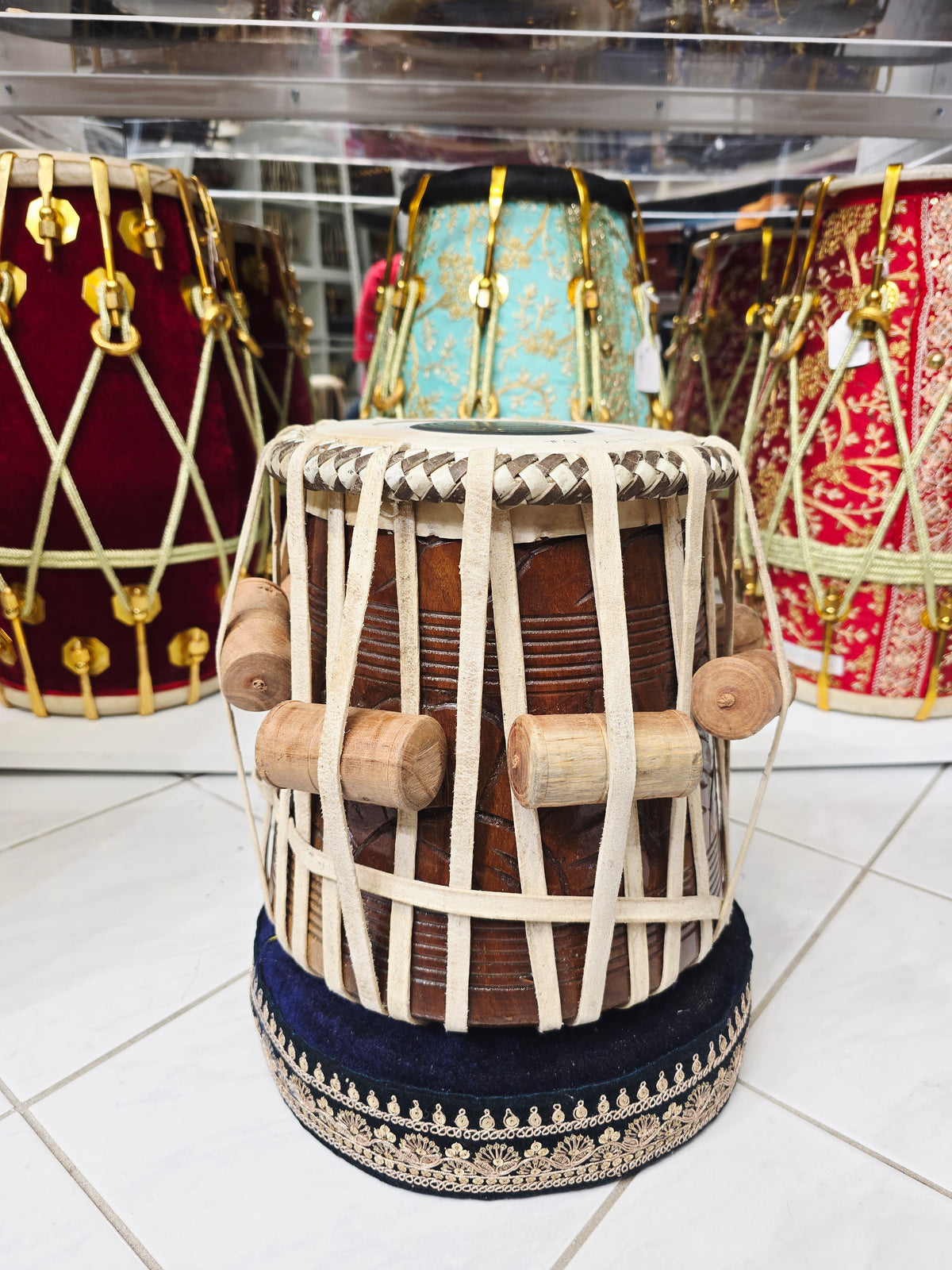 Naad Shreshtha | 7.25" D/D#/E Jonty Red Sheesham Jori Dayan – Exceptional Sound